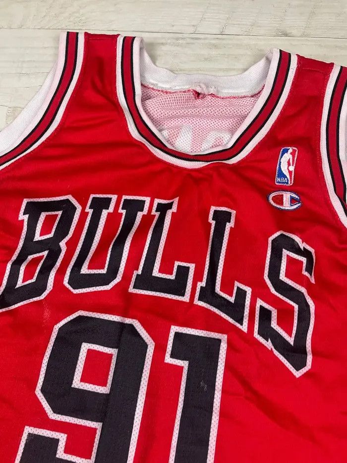 Champion Vintage Champion Chicago Bulls Dennis Rodman #91 NBA Jersey Size US L / EU 52-54 / 3 - 12 Thumbnail