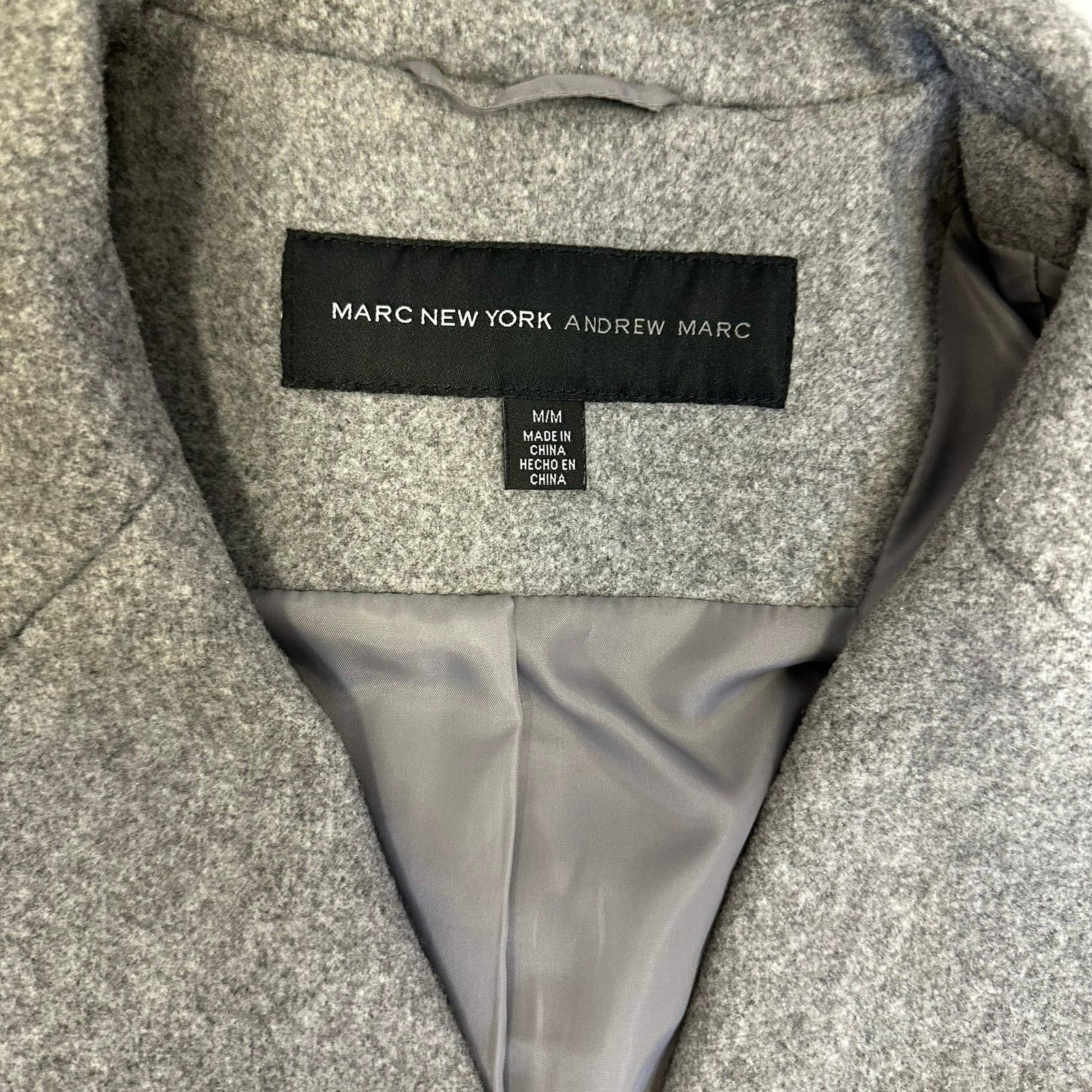 Andrew Marc Marc New York by Andrew Marc Women’s Gray Wool Coat Size M / US 6-8 / IT 42-44 - 4 Thumbnail