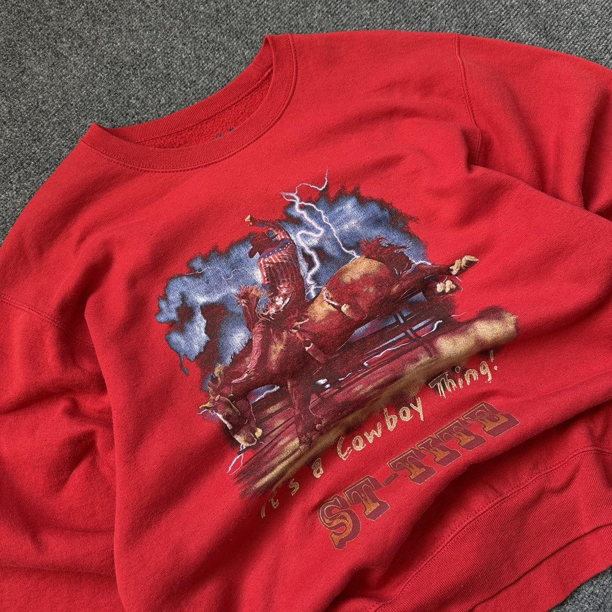 Y/Project VTG Western Style Sweatshirt Man’s Size M Hanes It’s a Cowbo Size US M / EU 48-50 / 2 - 8 Thumbnail