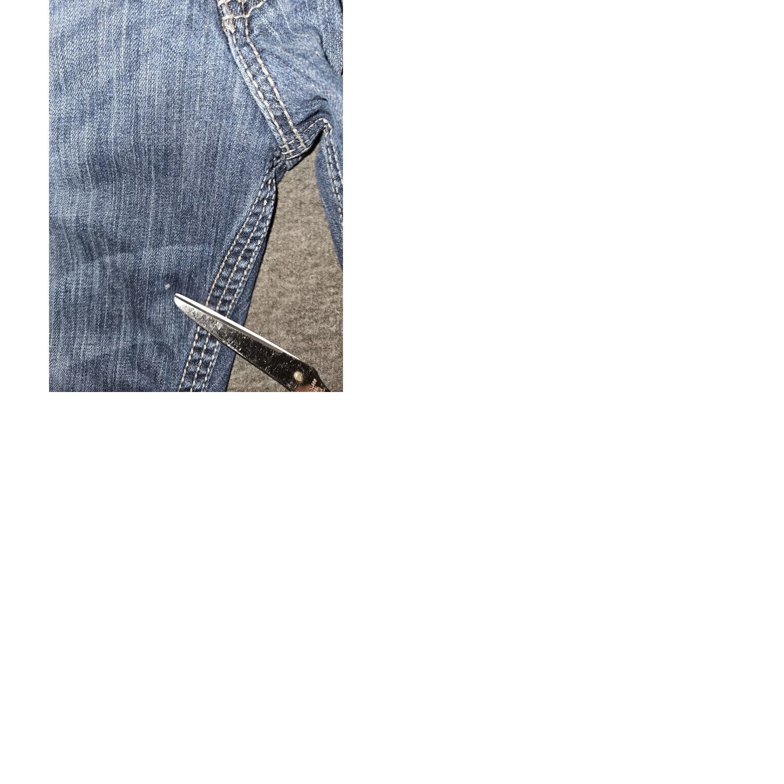 Vintage BKE Seth Jeans Men's 36S Straight Leg Blue Denim Thick Stitch Stretch Preppy Size US 36 / EU 52 - 9 Thumbnail