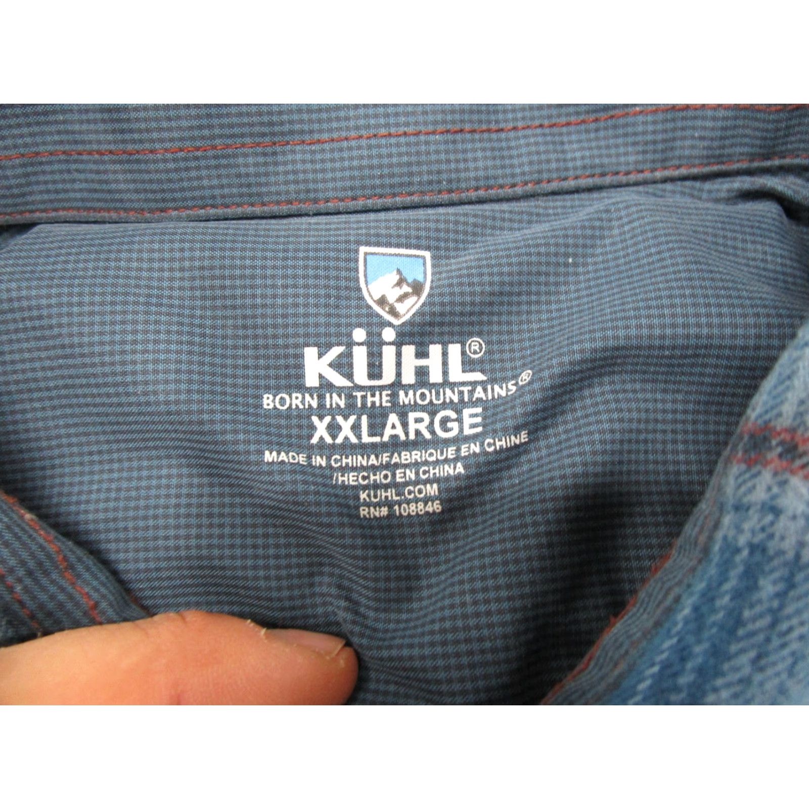 Vintage KUHL Men’s LowDown Flannel Shirt 2XL Blue Plaid Long Sleeve Button-Up Outdoor Casual Workwear Size US XXL / EU 58 / 5 - 3 Thumbnail