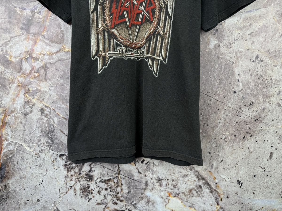 Band Tees Men’s Slayer T-Shirt Tour 2004 Rock Band Size Large Size US L / EU 52-54 / 3 - 3 Thumbnail