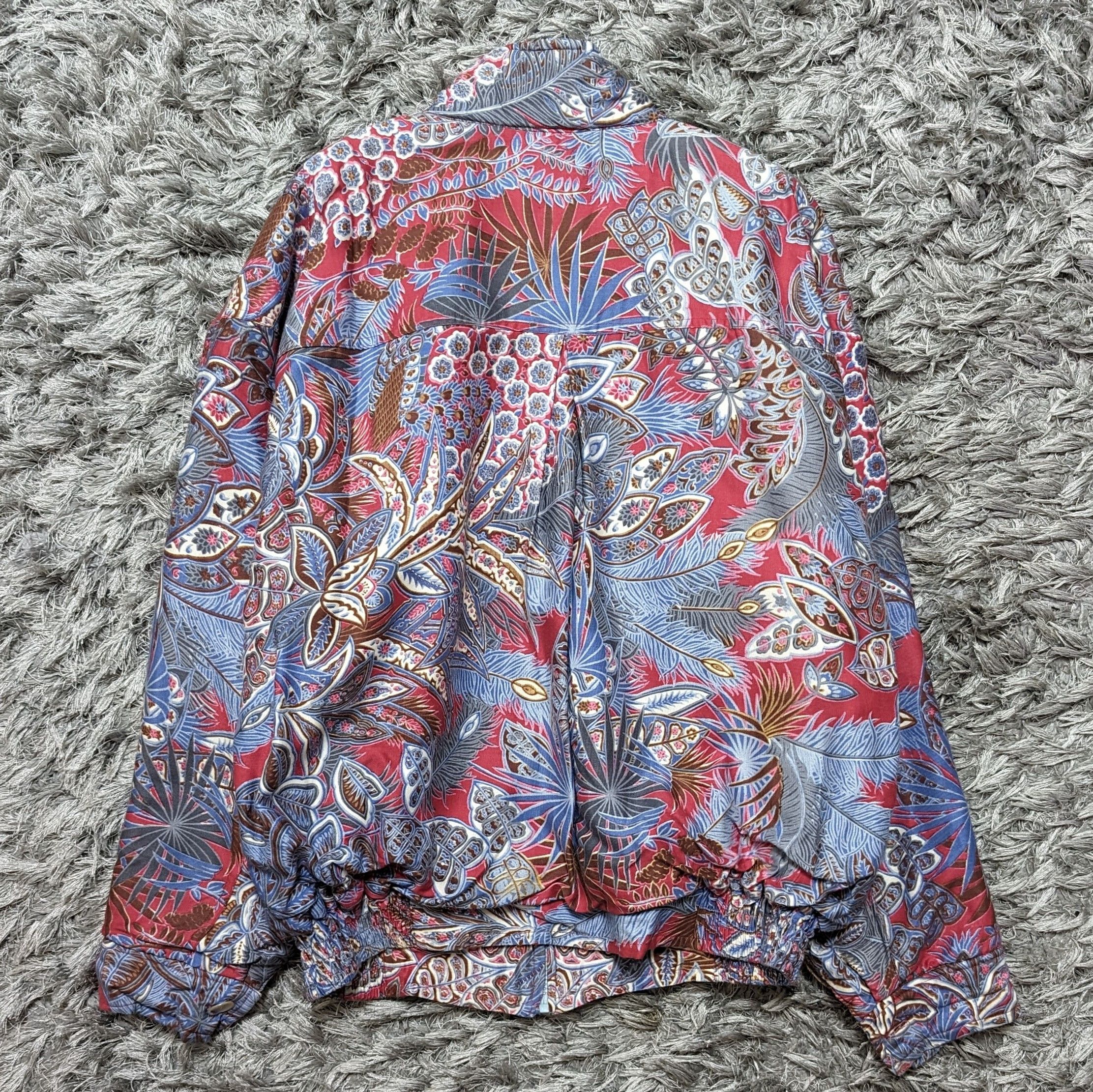 Batik Bay Vintage Mega Bali Hand Made Bali Floral Jacket Batik Bomber Size US M / EU 48-50 / 2 - 3 Thumbnail