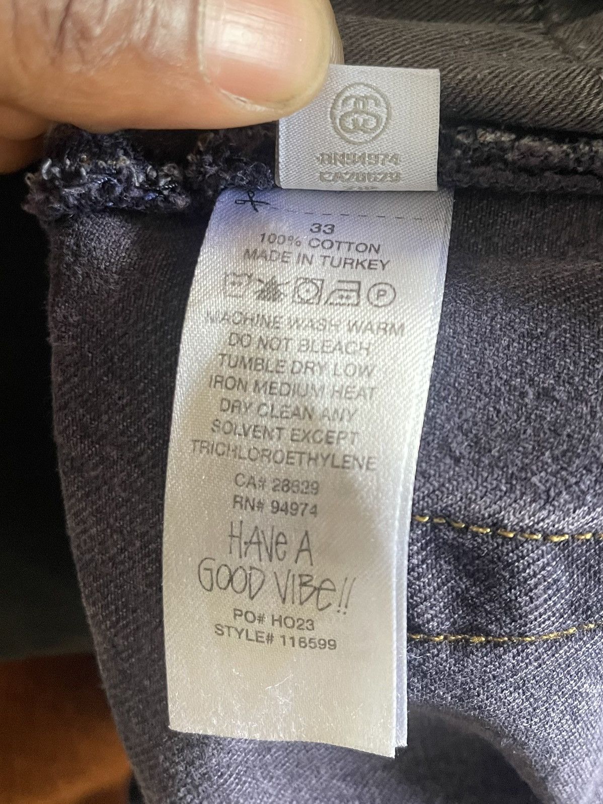 Stussy Stussy “Big Ol” Jeans Indigo Wash Baggy Denim Size 33W x 31L Size US 33 - 12 Thumbnail