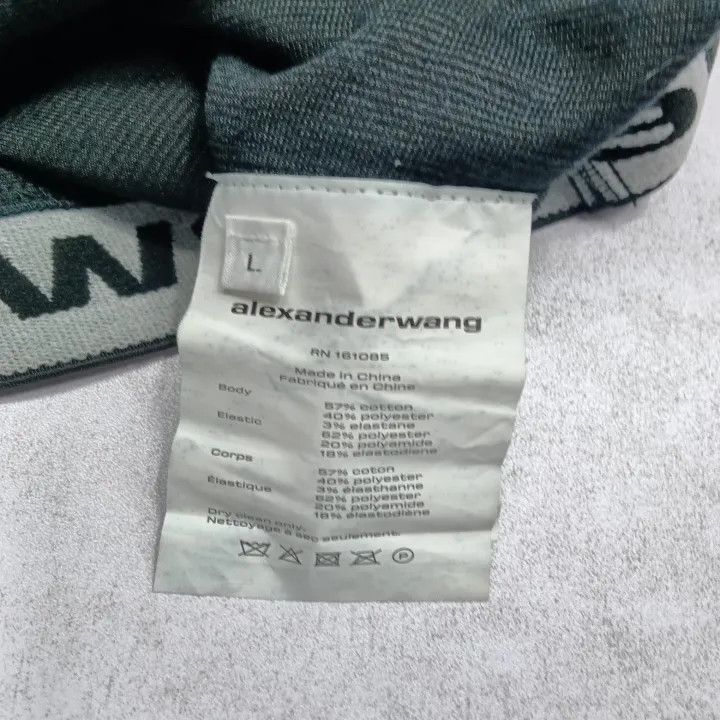 Alexander Wang Alexander Wang Black Cropped Hoodie with Logo - Size L / US 10 / IT 46 - 3 Thumbnail
