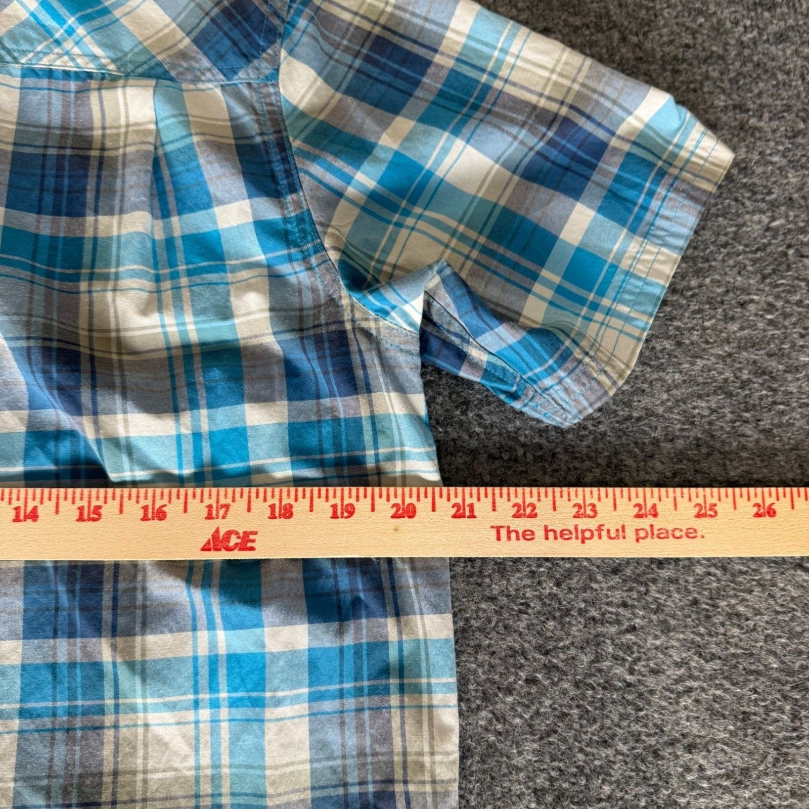Outdoor Research Outdoor Research Seapine Mens Shirt Medium Blue Plaid Size US M / EU 48-50 / 2 - 6 Thumbnail