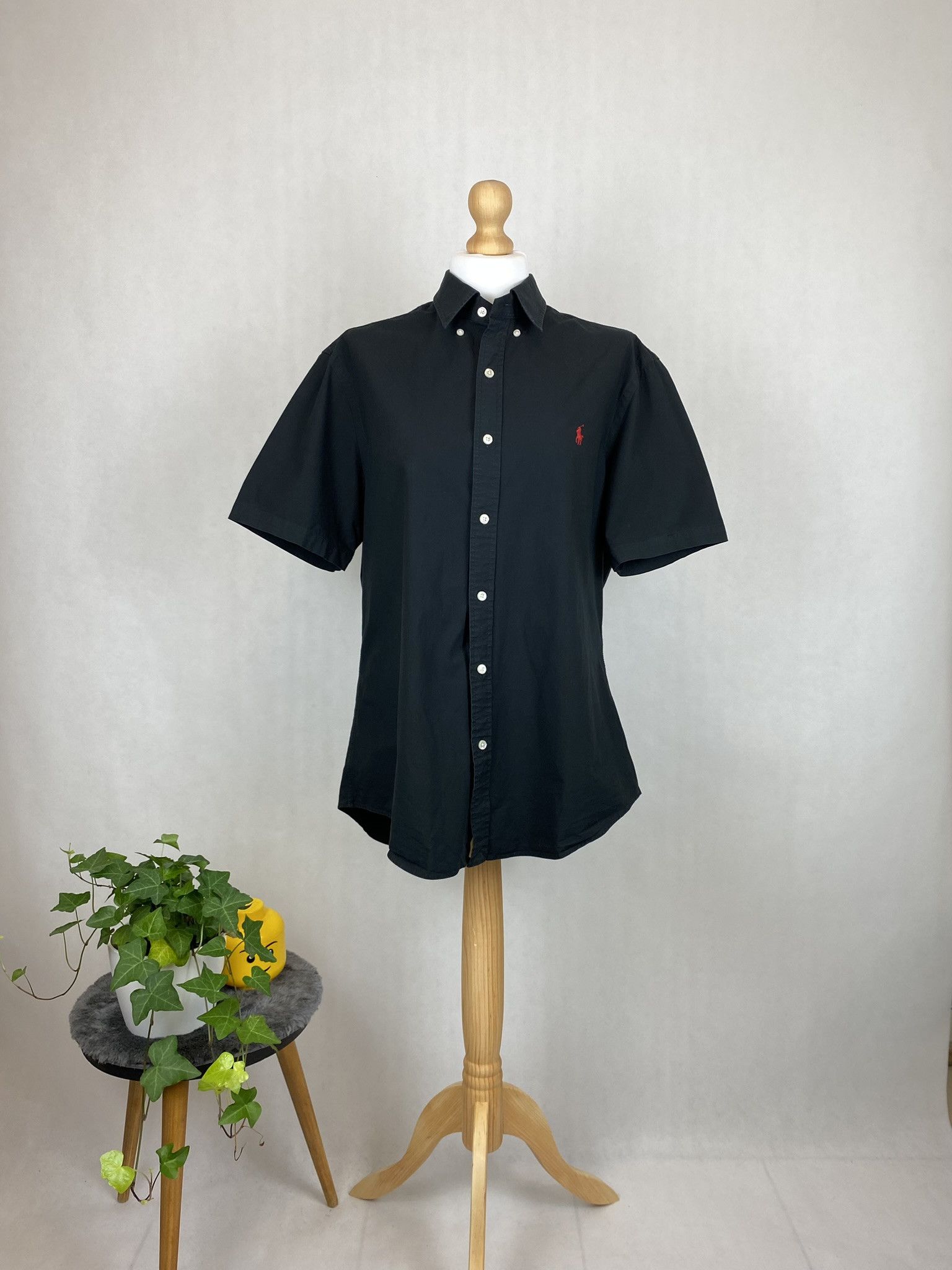 Polo Ralph Lauren × Ralph Lauren × Vintage polo ralph laurem shirt new collection short sleeve qr code Size US L / EU 52-54 / 3 - 1 Thumbnail