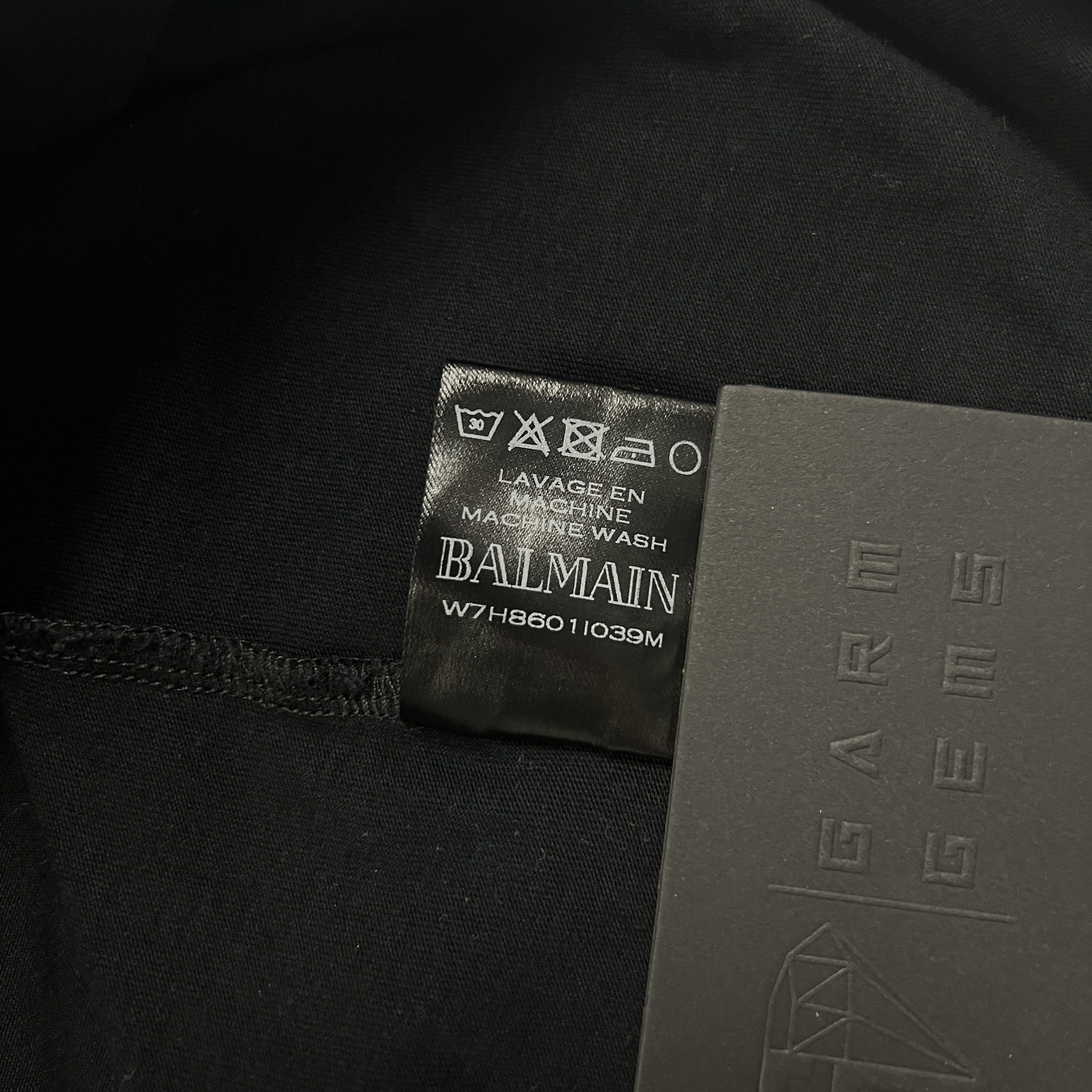 Balmain Balmain Gold Metallic Logo T-Shirt Size US L / EU 52-54 / 3 - 6 Thumbnail