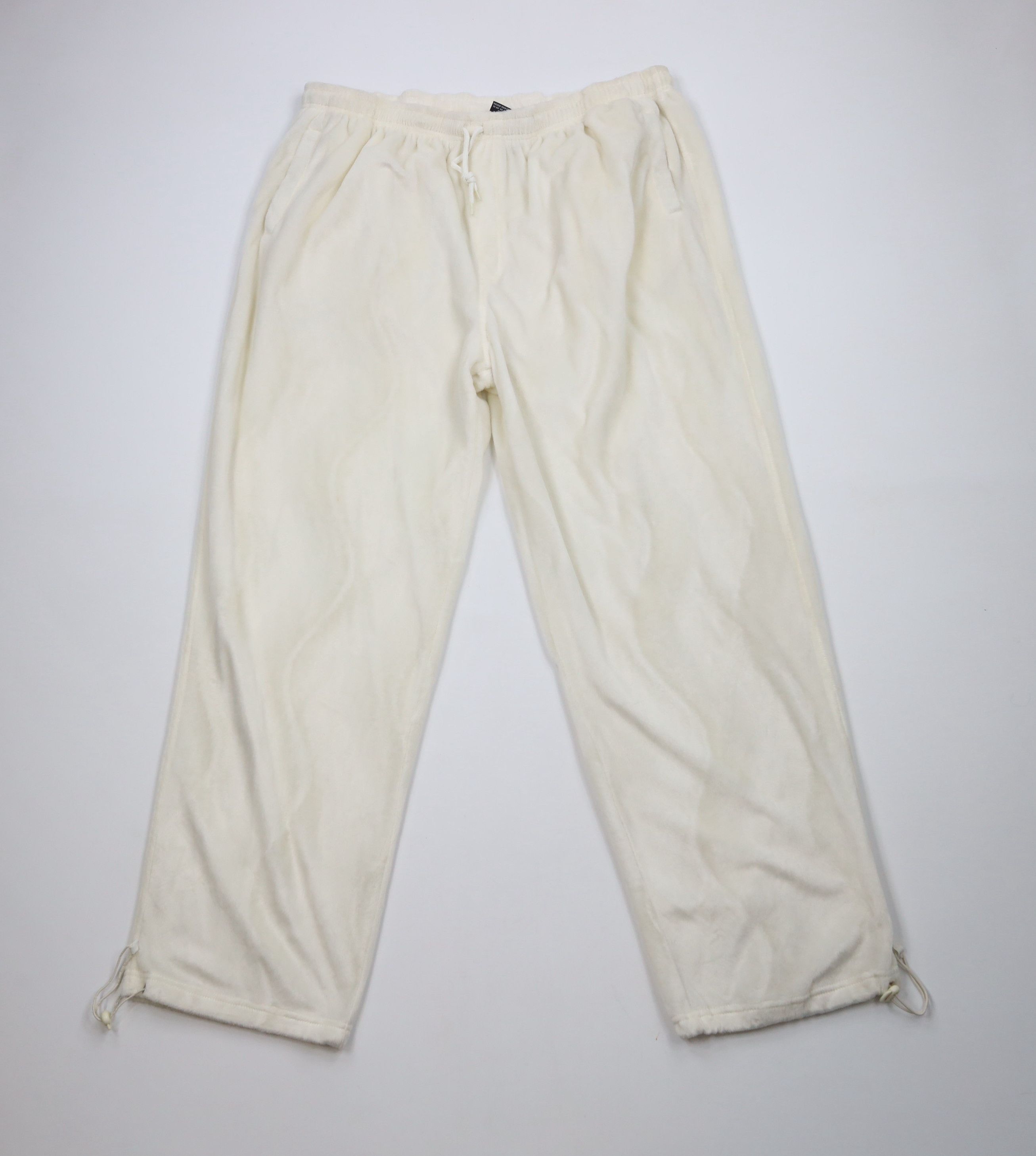 Vintage Vintage 90s Y2K Streetwear Wide Leg Shag Fleece Sweatpants Size US 40 / EU 56 - 1 Thumbnail