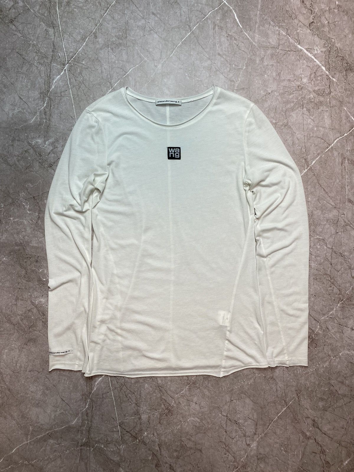 Alexander Wang × Vintage Alexander wang silk longsleeve tee t-shirt Size US L / EU 52-54 / 3 - 1 Thumbnail