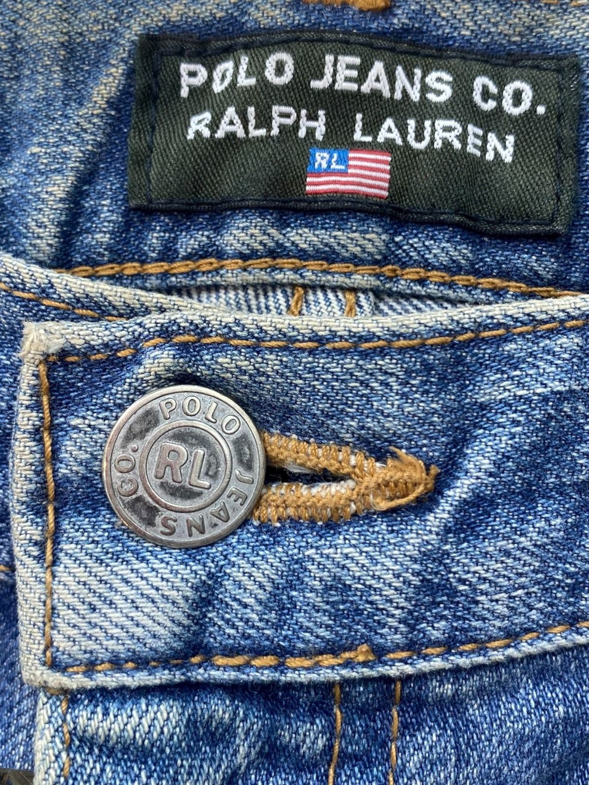 Polo Ralph Lauren Polo Ralph Lauren Whiskers Faded Wash Style Loose Jeans Size US 32 / EU 48 - 10 Thumbnail