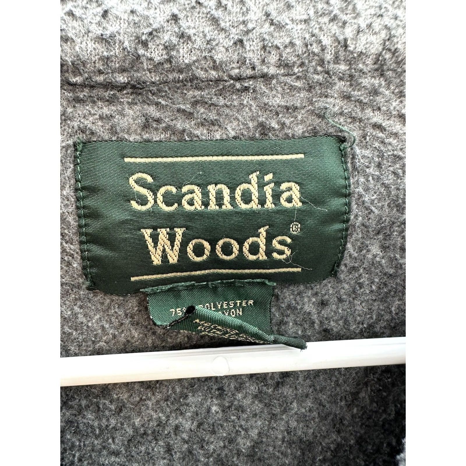 Vintage VINTAGE Womens Scandia Woods Fleece Jacket Size 2XL Gray Cardinal Embordered Zip Up Size XXL / US 16-18 / IT 52-54 - 6 Thumbnail