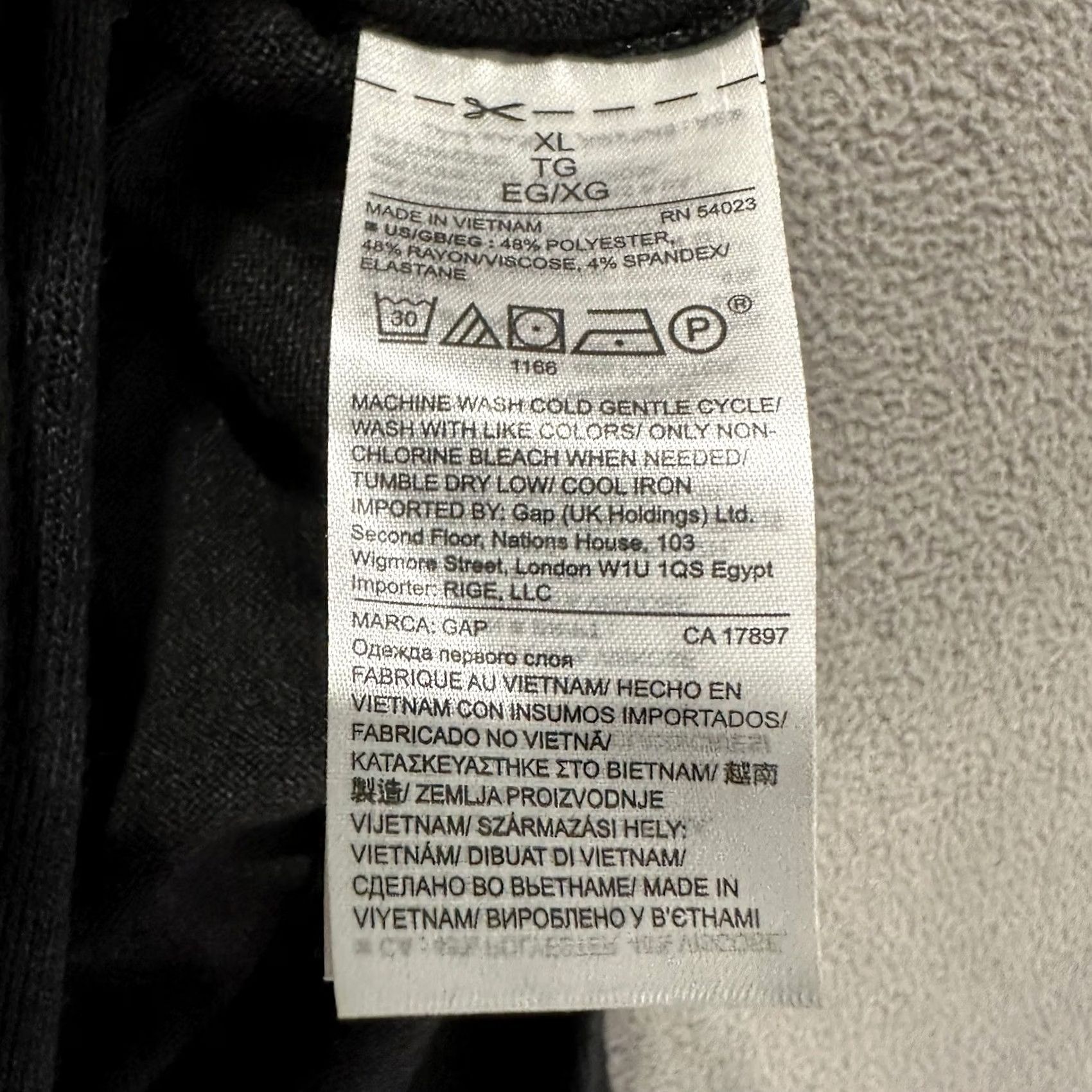 Gap Gap Sleeveless Side Tie Top Womens XL Black Super Soft Rayon Stretch EUC Size XL / US 12-14 / IT 48-50 - 6 Thumbnail