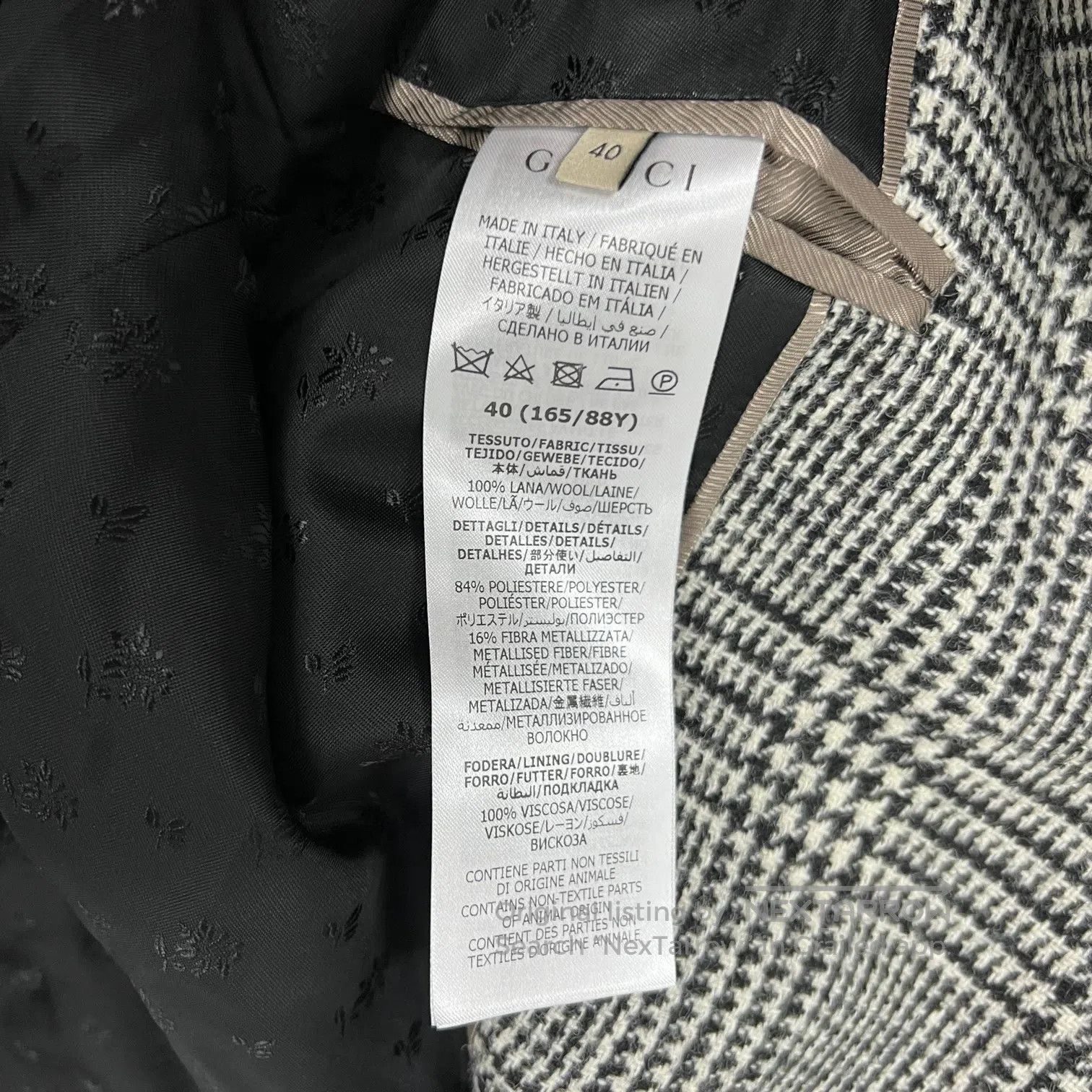 Gucci Guicci Double-breasted button-up Prince-style wool suit| Size L / US 10 / IT 46 - 8 Thumbnail