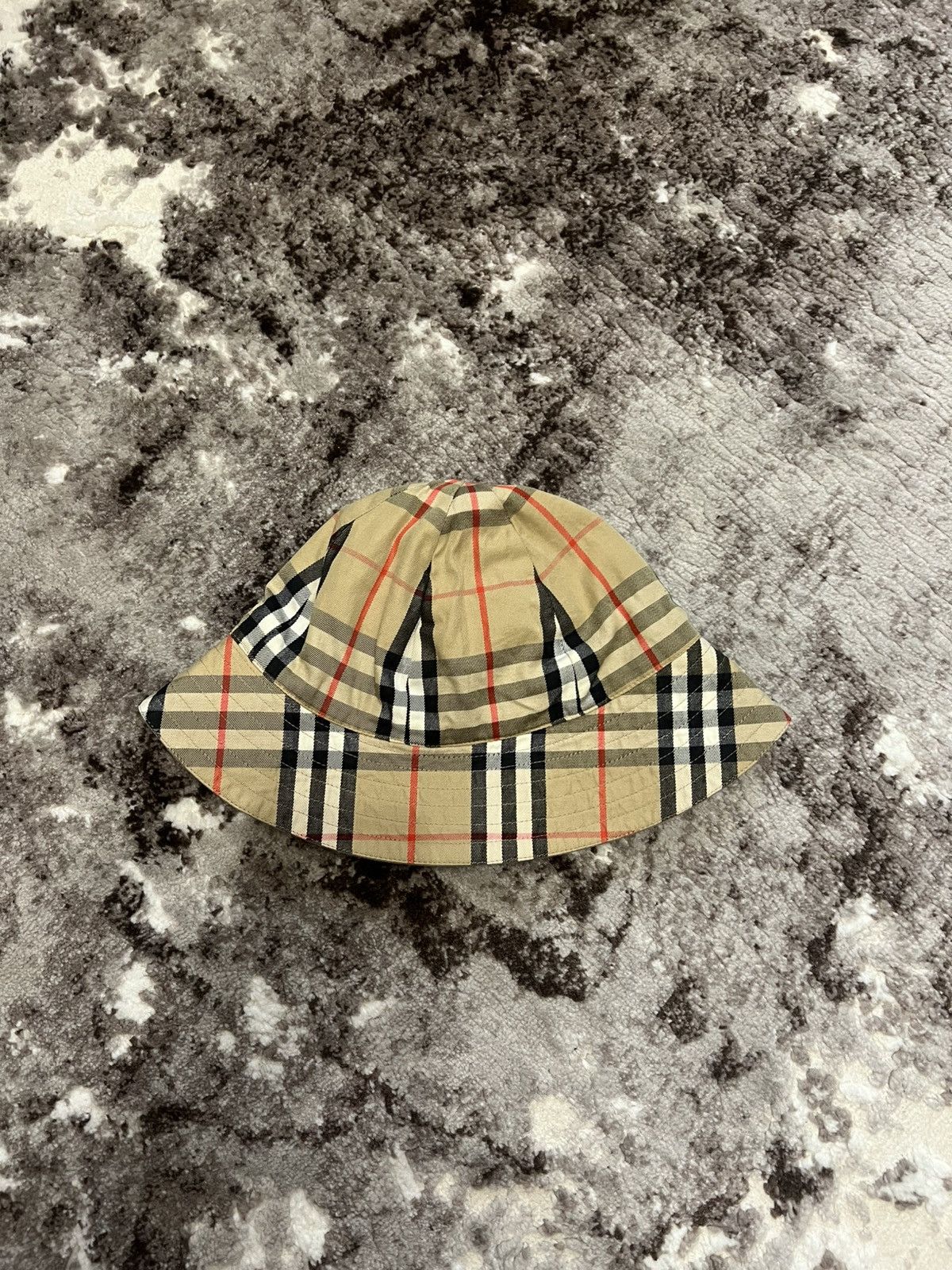 Burberry Burberry Vintage Nova Check Reversible Panama Hat Size ONE SIZE - 2 Thumbnail