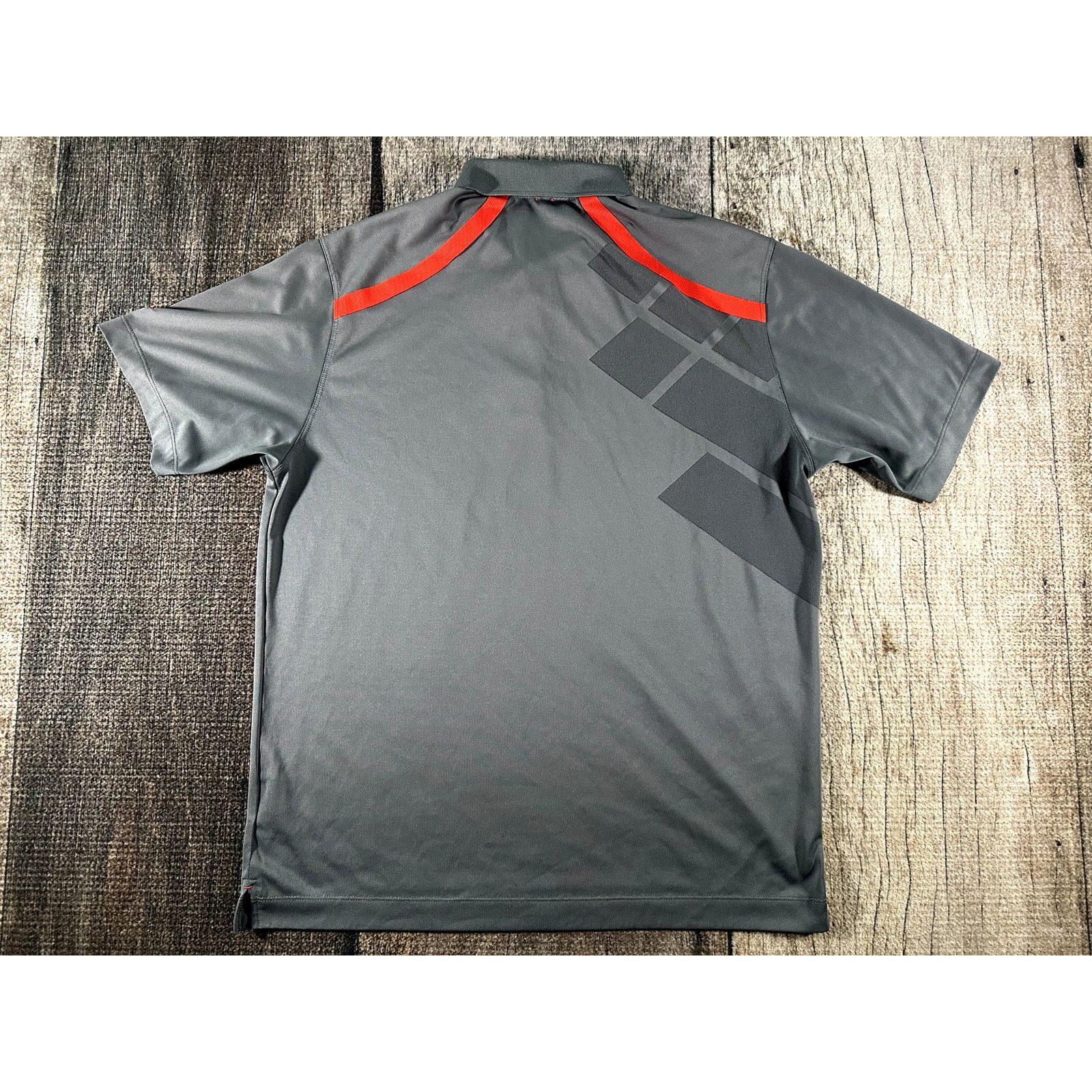 Nike Nike Golf Standard Dri Fit Grey Red Diamond Polo Shirt Mens Size US M / EU 48-50 / 2 - 5 Thumbnail