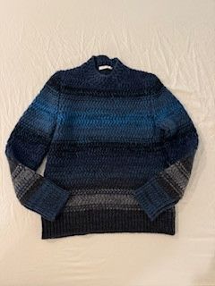 Chloe Chloè Cashmere Striped Blue Sweater Size M / US 6-8 / IT 42-44 - 1 Thumbnail