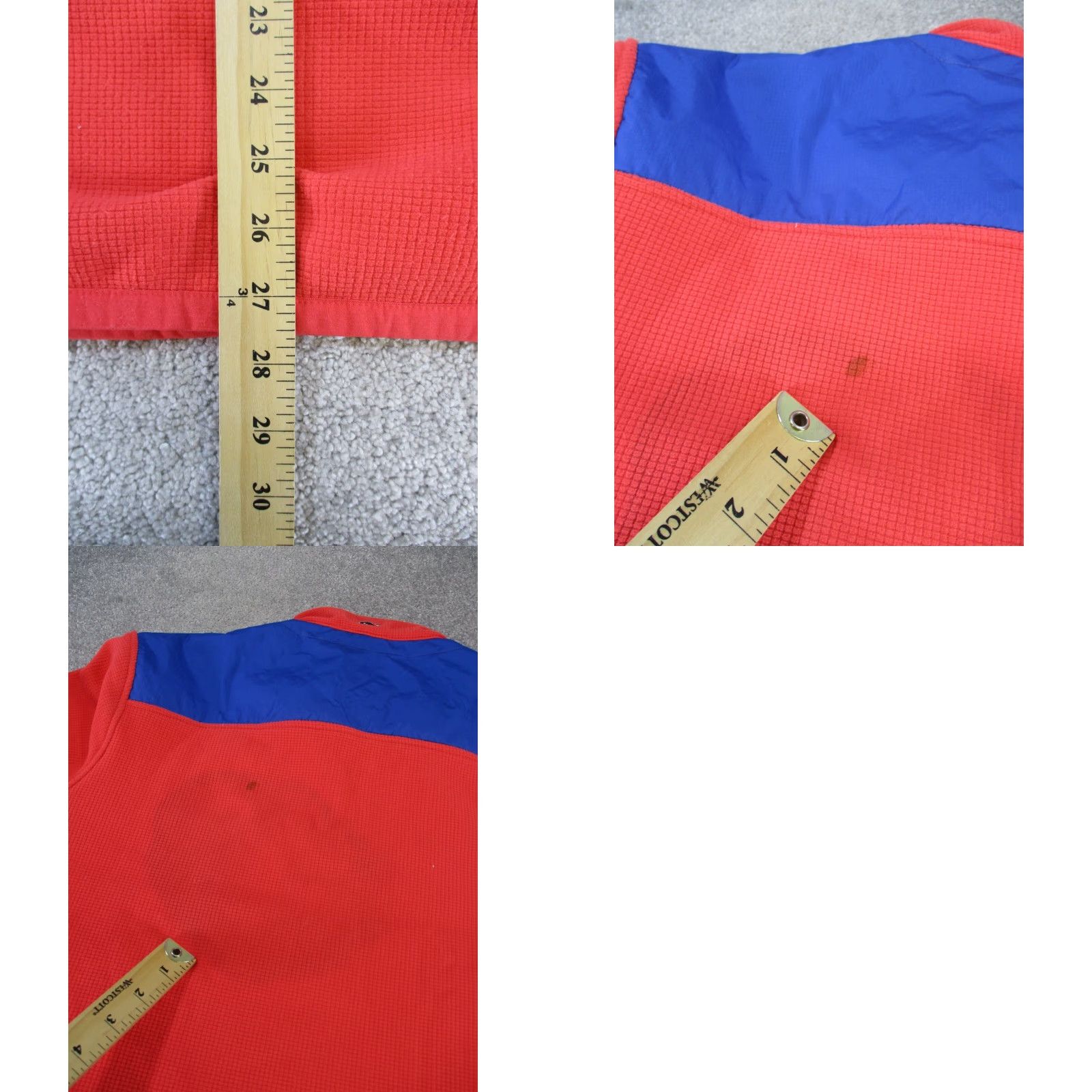 Vineyard Vines Vineyard Vines Jacket Mens Large Red Blue Waffle Knit Fleece, Windbreaker, Leather? Wait. Size US L / EU 52-54 / 3 - 8 Thumbnail