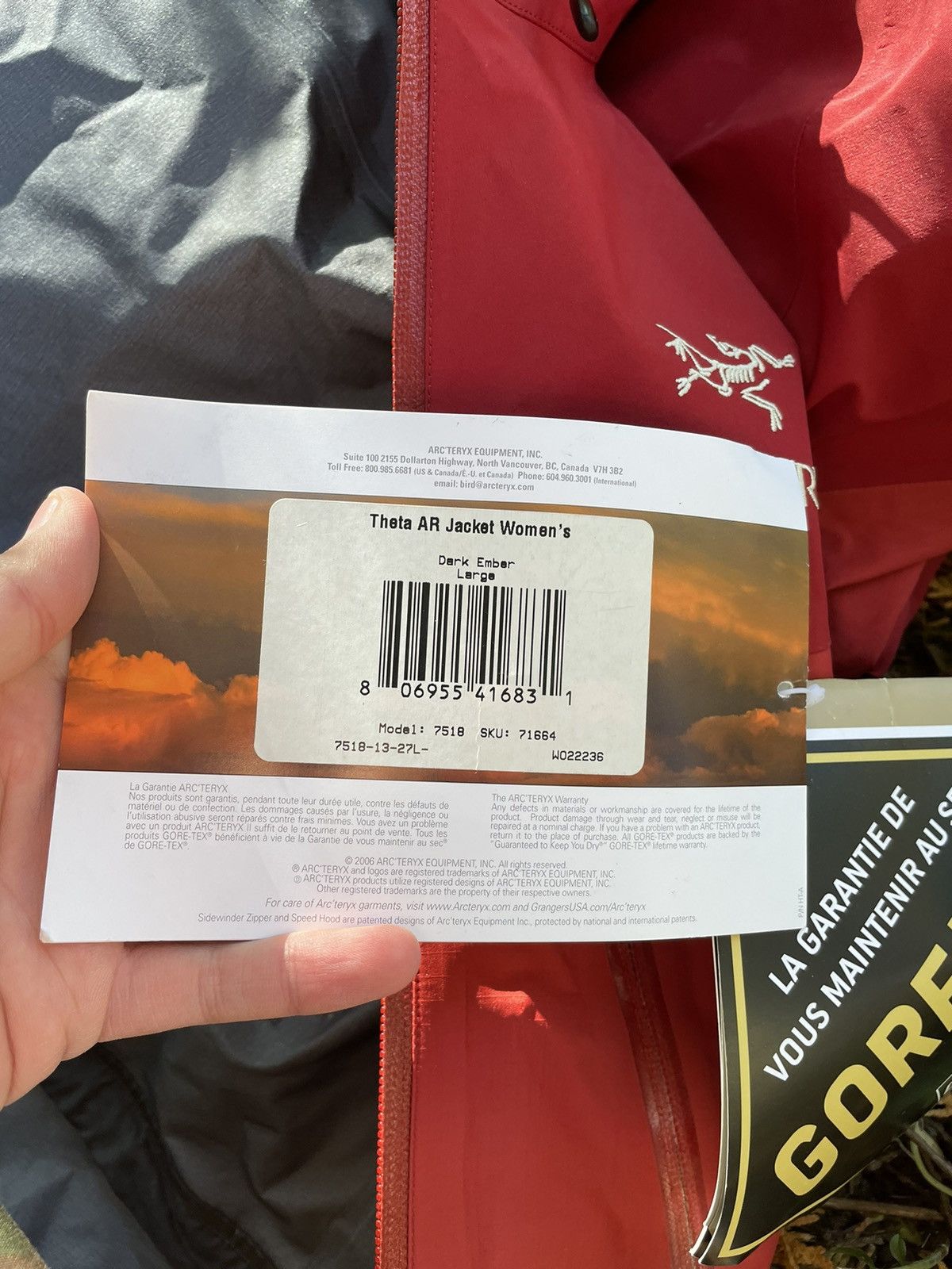 Arc'teryx × Goretex × Vintage DSWT Arc’teryx Theta AR Jacket Red New GoreTex Rain Coat Size US S / EU 44-46 / 1 - 6 Thumbnail