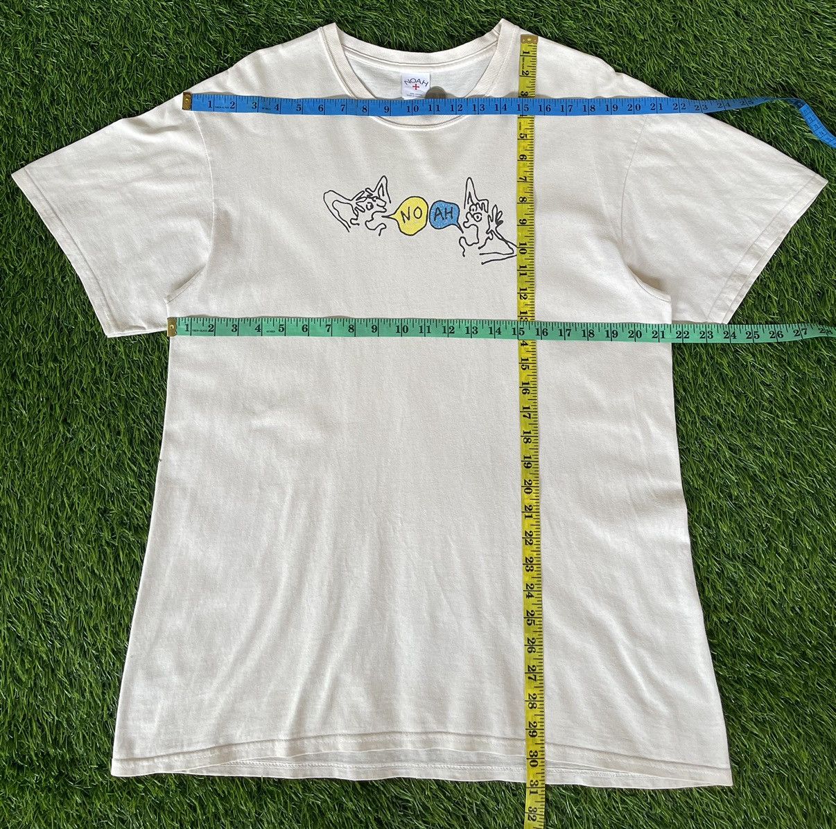 Noah Hype🔥NOAH🔥Art White Tshirt Y2k Size US L / EU 52-54 / 3 - 9 Thumbnail