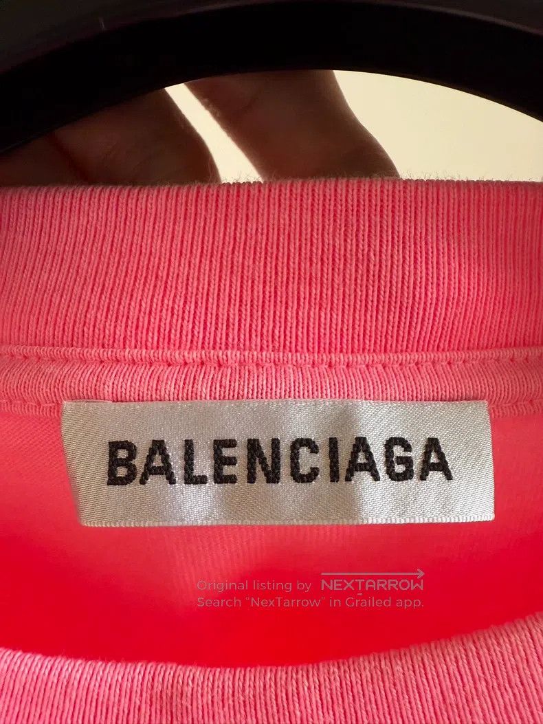 Balenciaga Balenciaga Pink Cola Print Crewneck Short Sleeve T-Shirt Size US XS / EU 42 / 0 - 2 Thumbnail