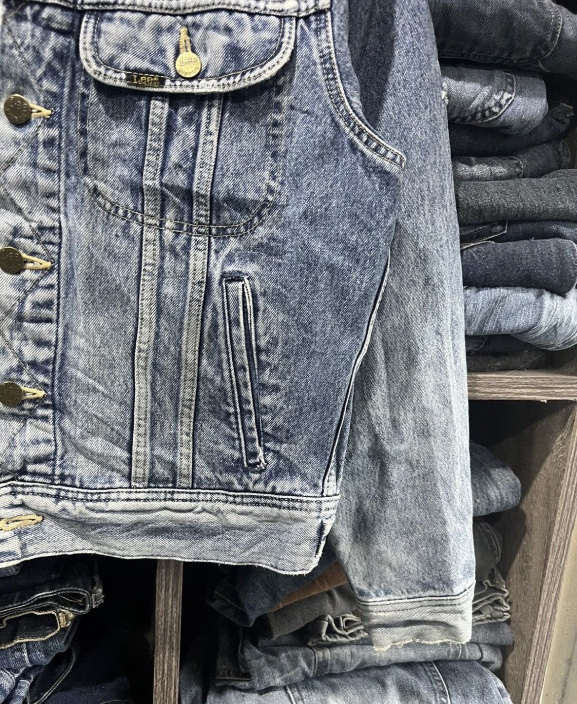Lee 🔥Vintage Lee Riders x Edwin Denim Trucker Size US S / EU 44-46 / 1 - 8 Thumbnail