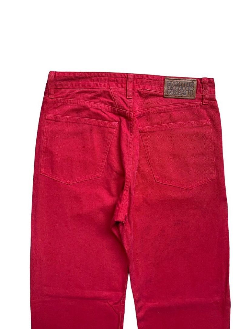 Marithe + Francois Girbaud Marithe Francois Girbaud Red Denim Jeans Size US 29 - 5 Thumbnail