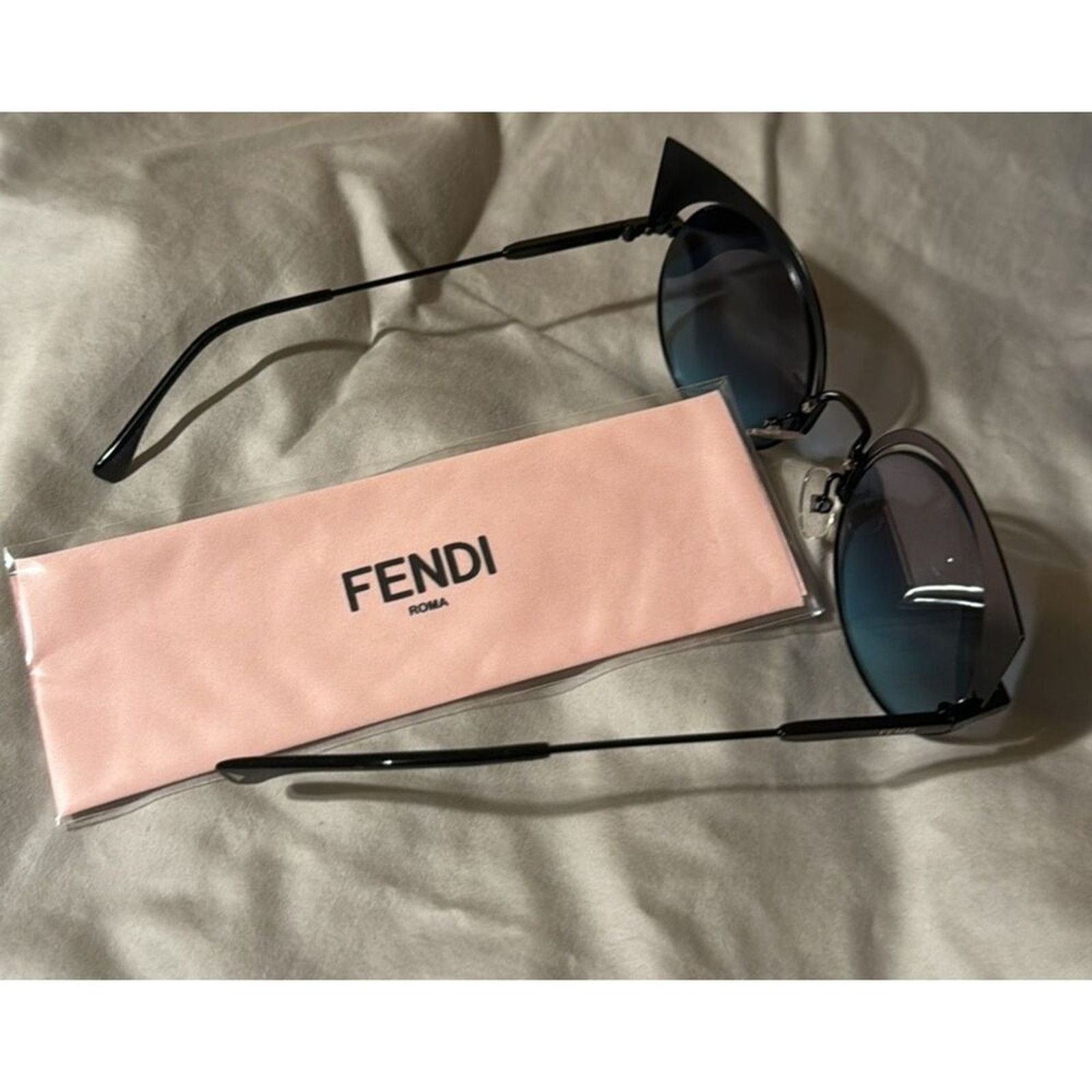 Fendi 53mm Cat Eye Sunglasses Blue Fendi 53mm Cat Eye Sunglasses Blue main image 2