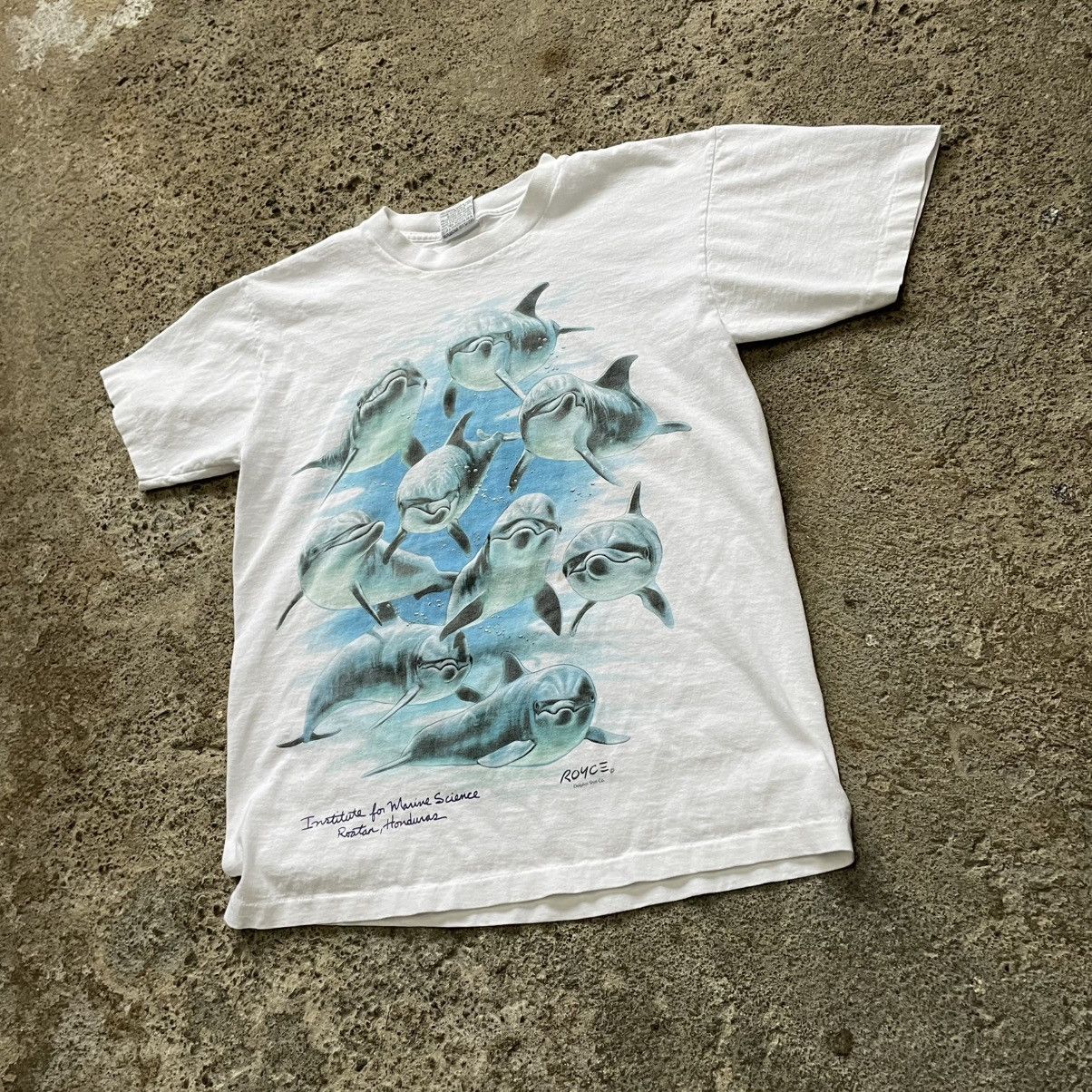 Designer × Vintage DOLPHIN SNGLE STICH TEE 🐬 Size US M / EU 48-50 / 2 - 2 Thumbnail