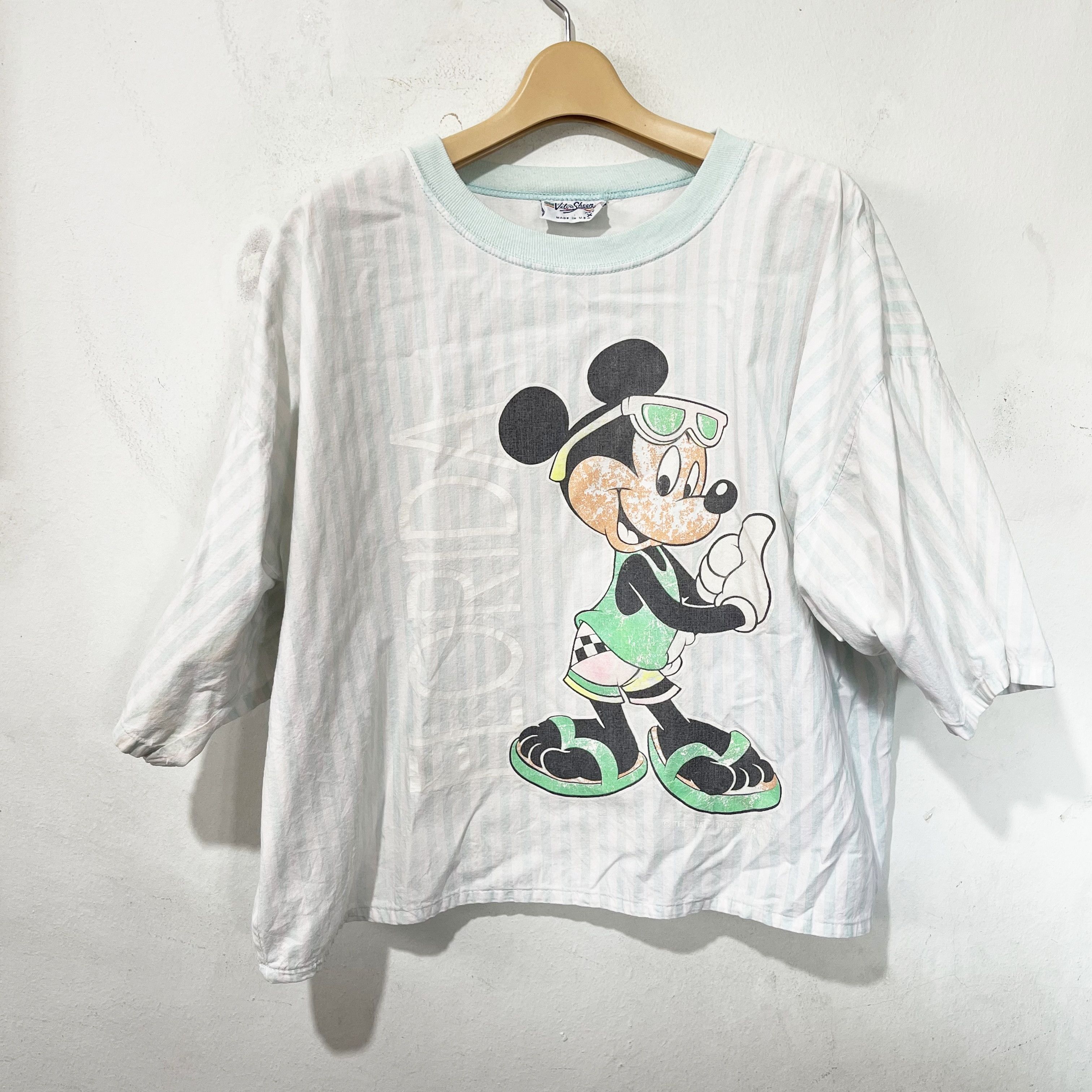 Mickey Mouse Vintage 1990s Disney Mickey Mouse Crop Tops Size XL / US 12-14 / IT 48-50 - 1 Thumbnail