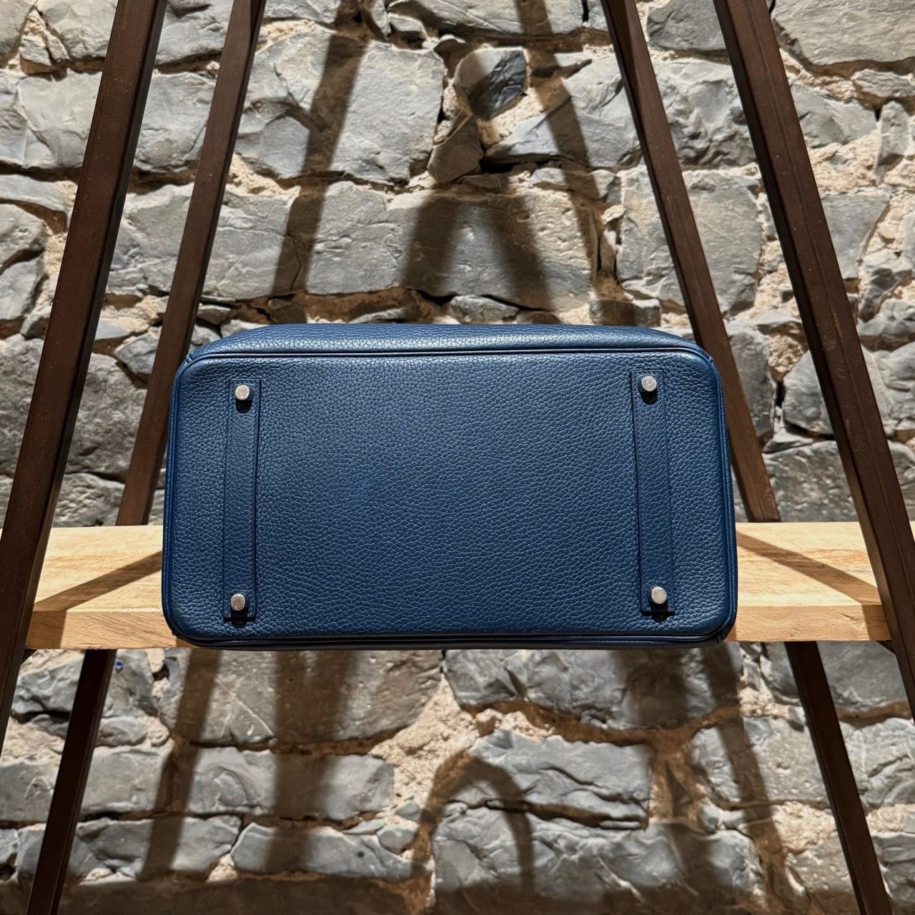 Hermes Hermès 2010 Bleu De Malte Clemence Leather Birkin 35 Bag Size ONE SIZE - 6 Thumbnail