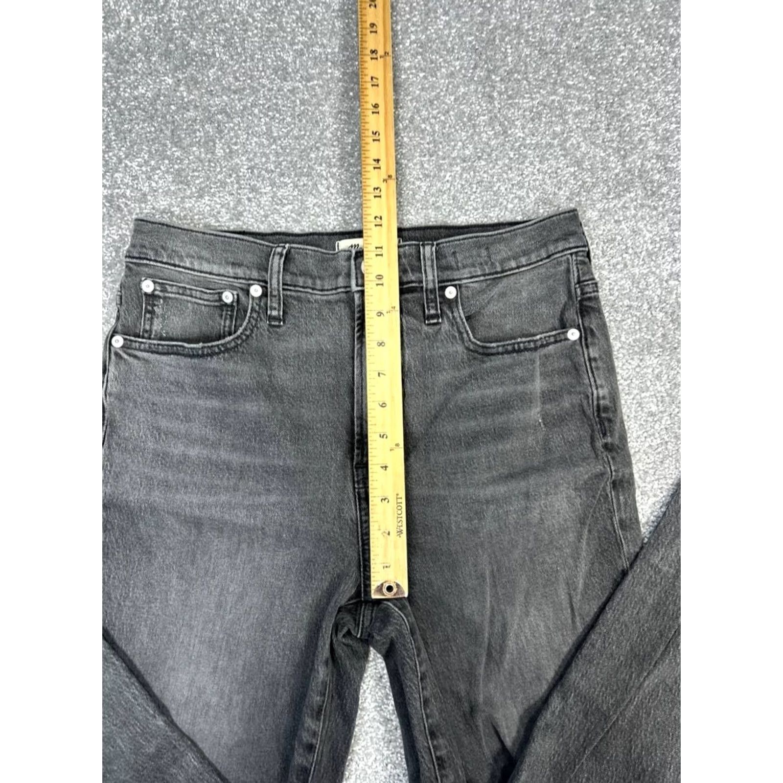Madewell Madewell The Perfect Vintage Jeans Womens 28 Black Denim Knee Rip Edition 30x27 Size 28" / US 6 / IT 42 - 5 Thumbnail