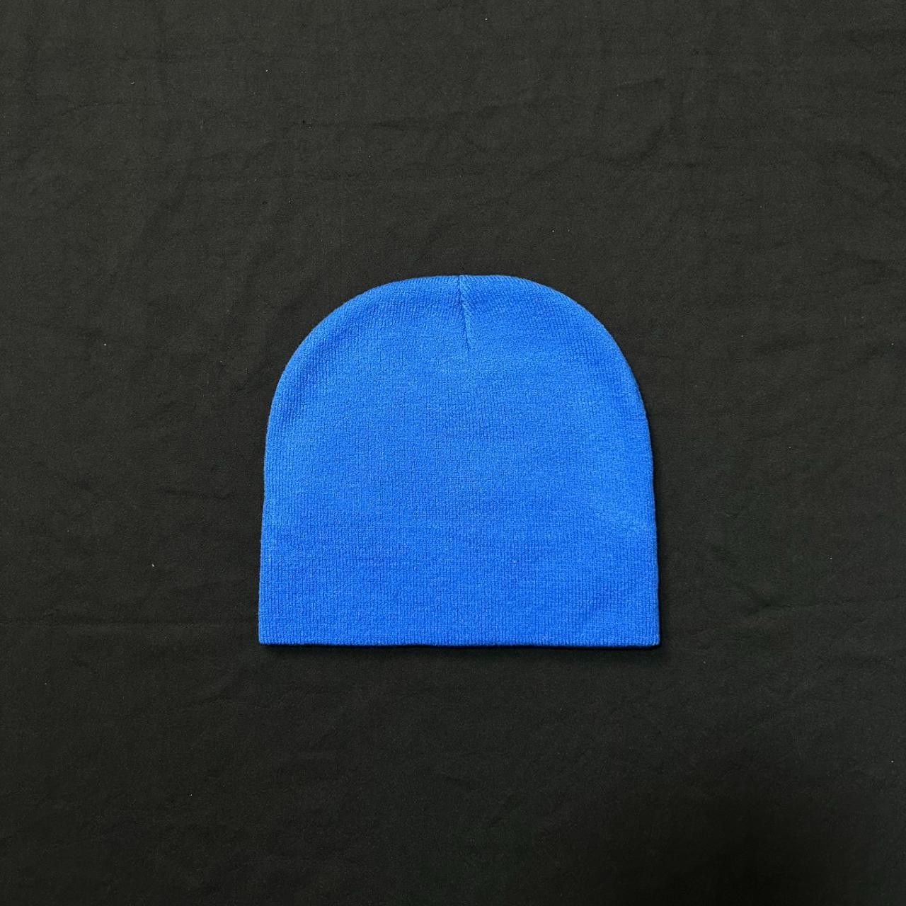 Japanese Brand Rare Woman Sensual Graphic No Cuff Beanie Skully Hat Blue OS Size ONE SIZE - 4 Thumbnail