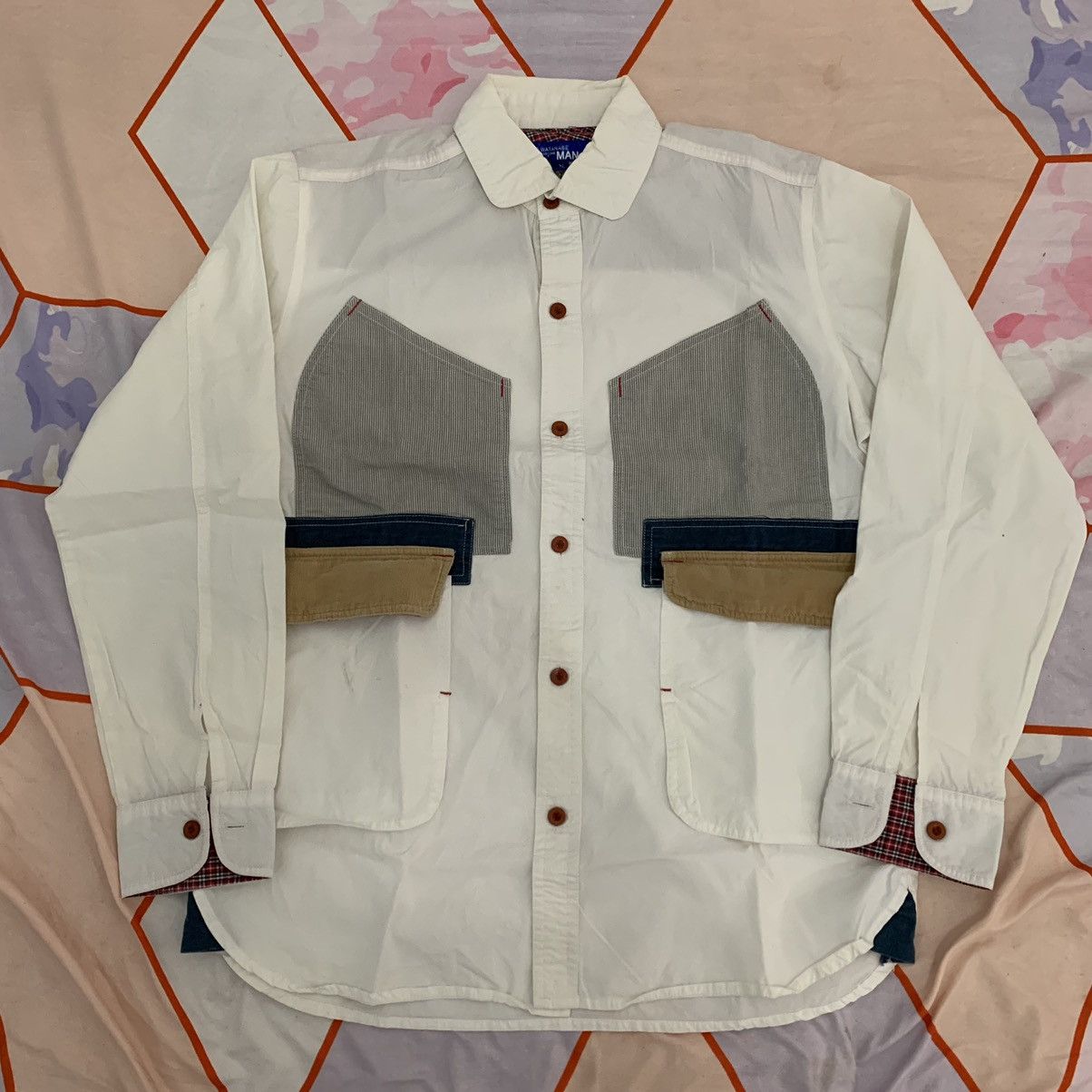 Junya Watanabe MAN Vtg AD2003 Rodeo Corduroy Flannel Shirt