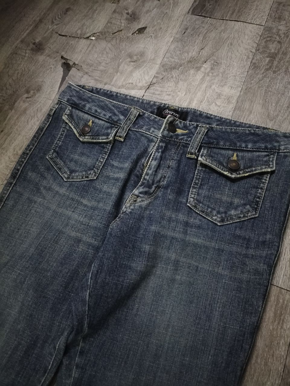 Japanese Brand Oririn Flare jeans rare pocket style punk Size 31" - 4 Thumbnail