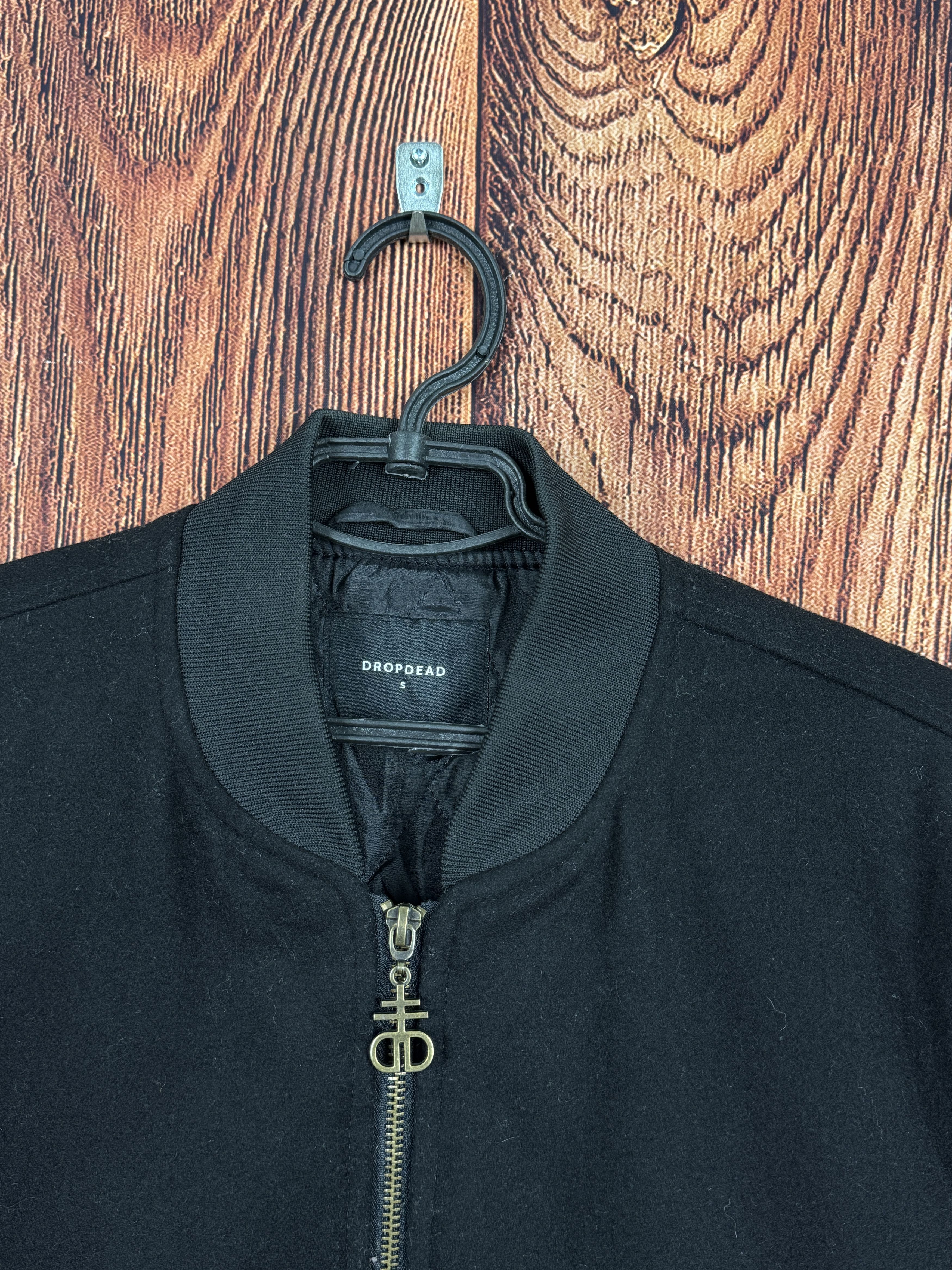 Drop Dead Drop Dead Lifetaker Embroider Black Wool Bomber Jacket Size US S / EU 44-46 / 1 - 5 Thumbnail