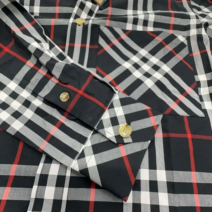 Burberry Burberry Burberry Color Block Check Long Sleeve Shirt-2507 Size US XS / EU 42 / 0 - 6 Thumbnail