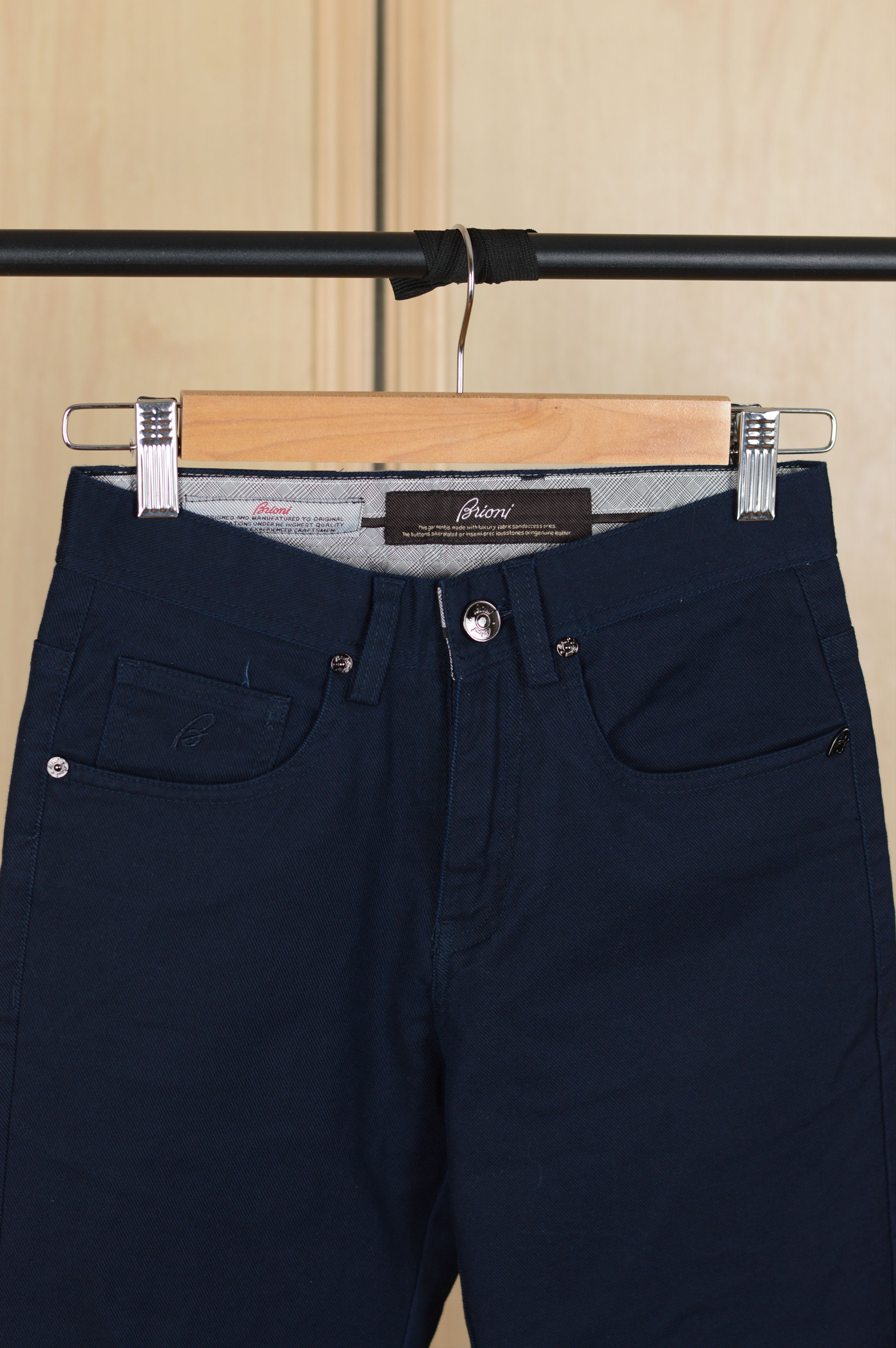 Brioni Brioni Cotton Trouser Chino Pants Size US 26 / EU 42 - 2 Thumbnail