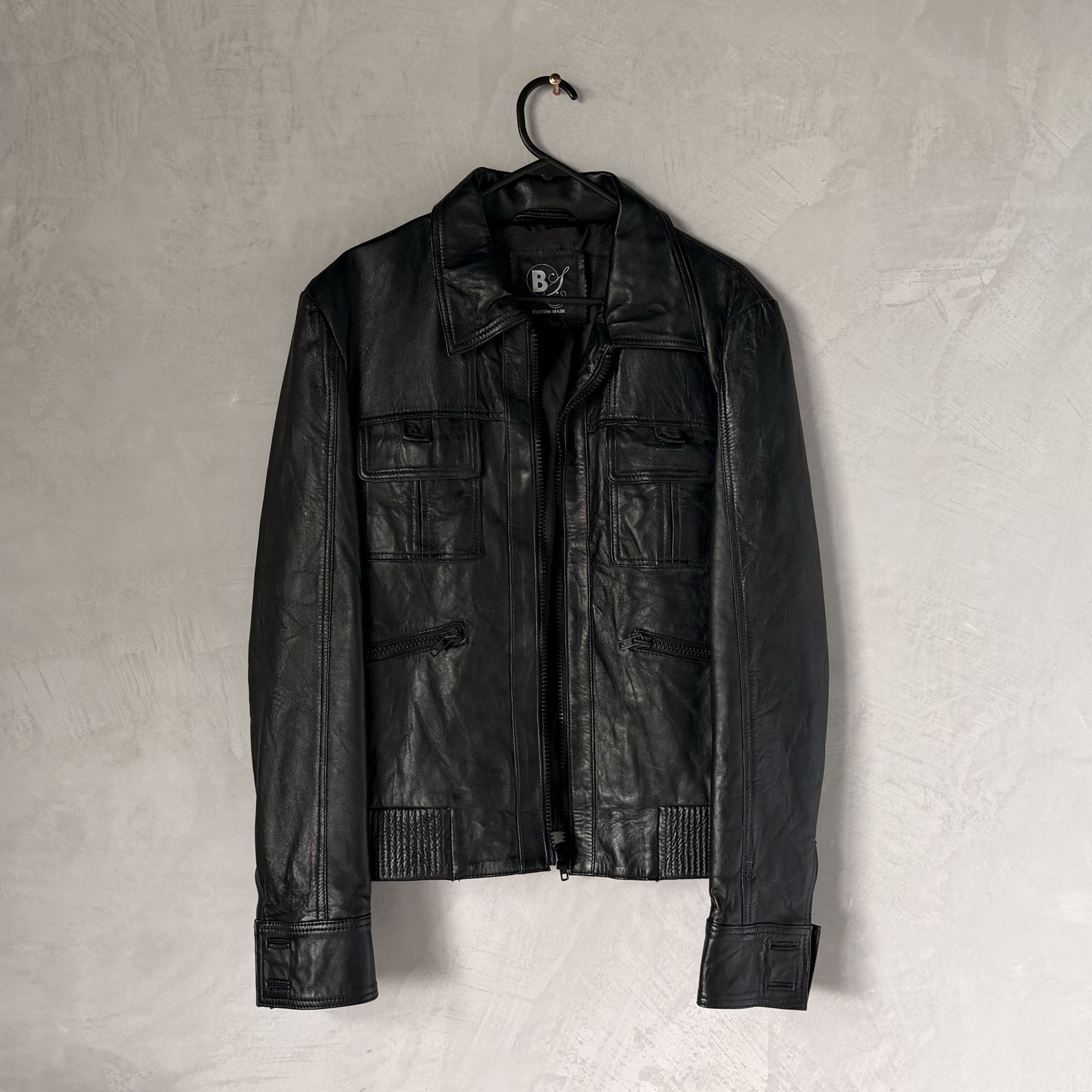 Other Custome Dior Heidi Slimane style leather bomber jacket Size US M / EU 48-50 / 2 - 2 Thumbnail