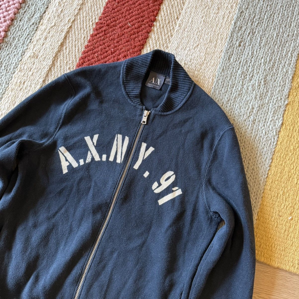 Armani F/A15 Armani Exchange Logo Knitted Zip Up Sweatshirt Medium Size US M / EU 48-50 / 2 - 3 Thumbnail