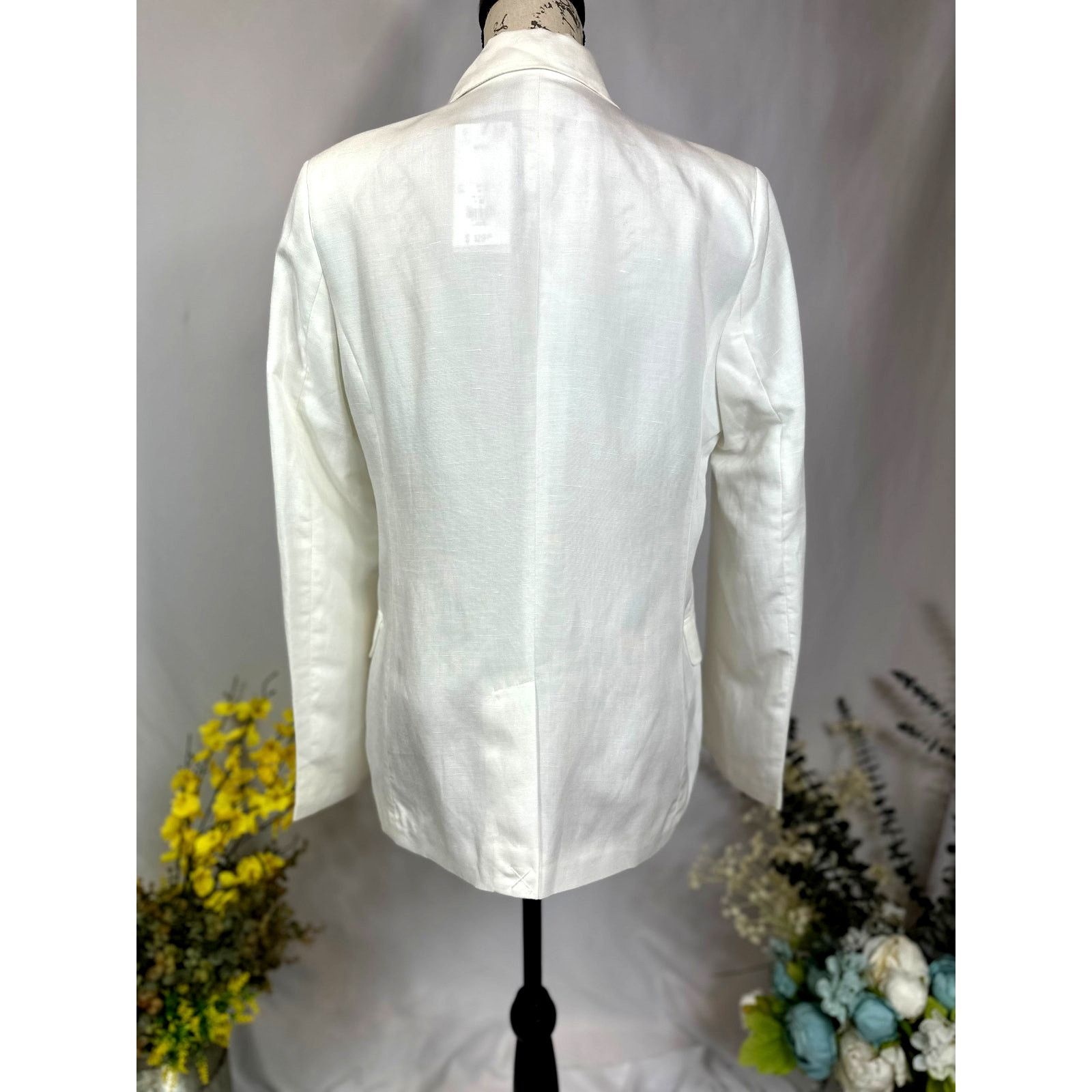 PIOMBO Piombo Womens Double Breasted Blazer White 10 Size L / US 10 / IT 46 - 10 Thumbnail
