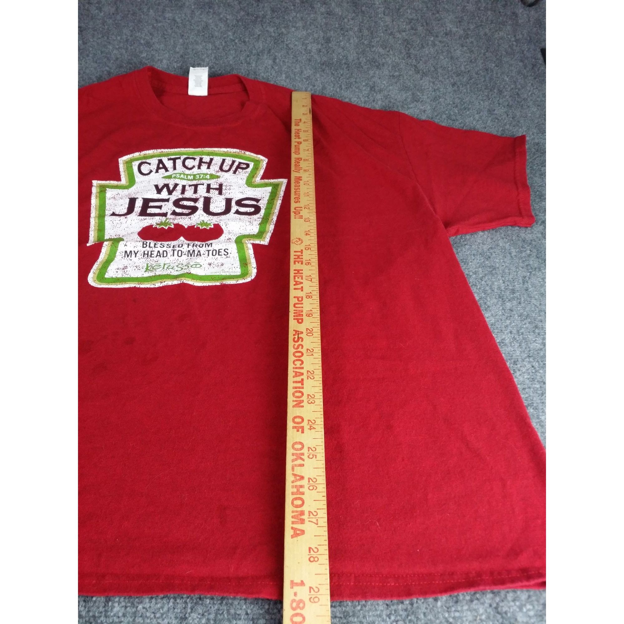Gildan Catch Up With Jesus Tshirt Men Sz XXL Gildan Graphic Print R Size US XXL / EU 58 / 5 - 4 Thumbnail