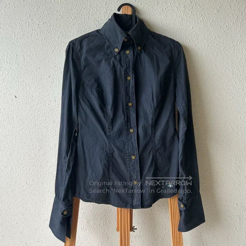 Vivienne Westwood vivienne westwood Saturn Embroidered Plaid Shirt Size S / US 4 / IT 40 - 2 Thumbnail