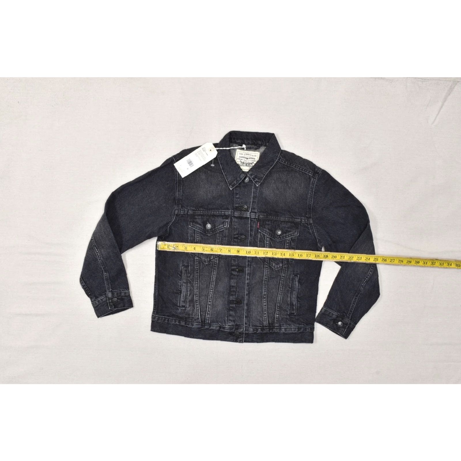 Levi's Levi's Trucker Jacket Cotton Hemp Blend Black Small Womens NWT Size S / US 4 / IT 40 - 4 Thumbnail