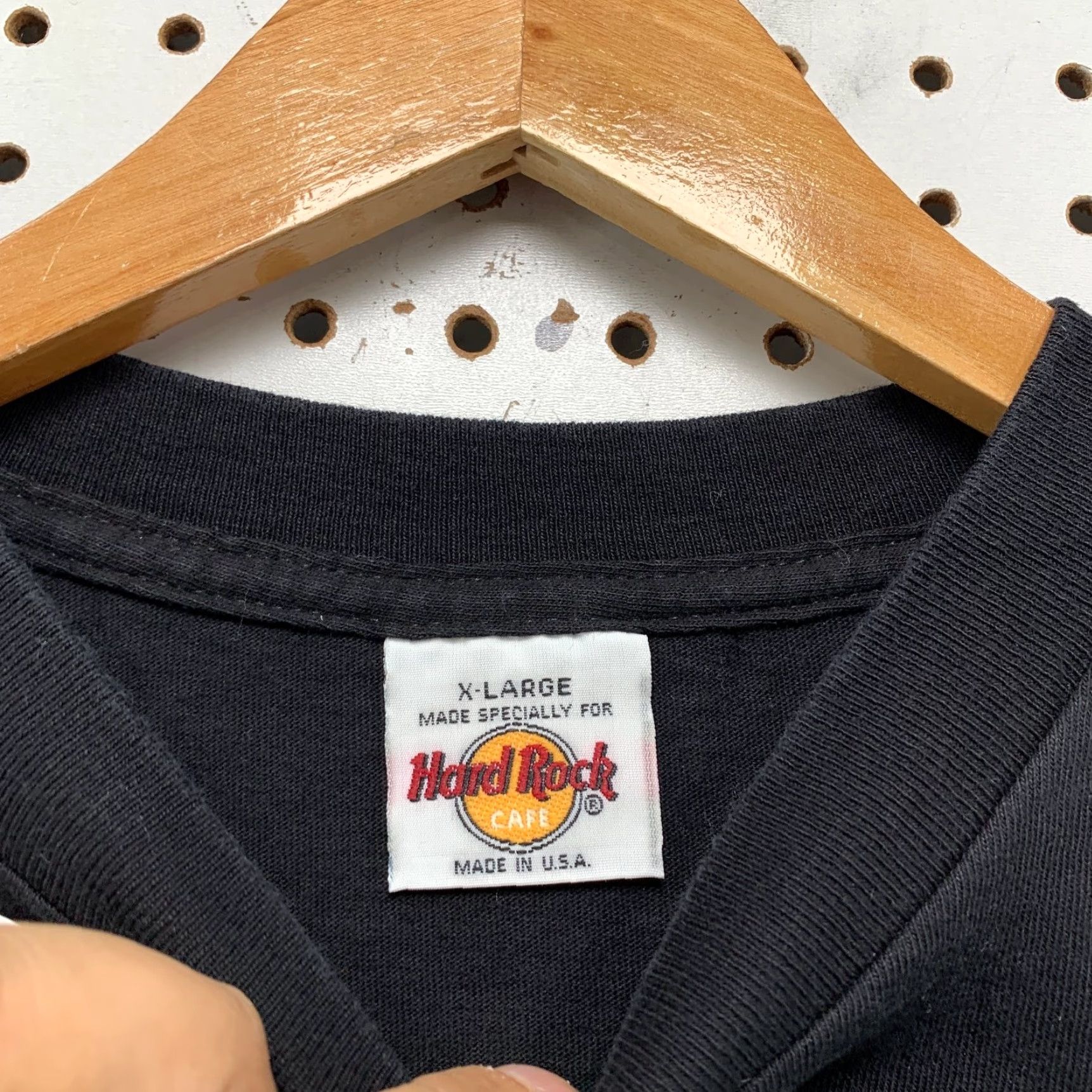 Hard Rock Cafe VINTAGE Hard Rock Cafe Shirt Mens XL Black Hollywood LA California Made USA Size US XL / EU 56 / 4 - 4 Thumbnail