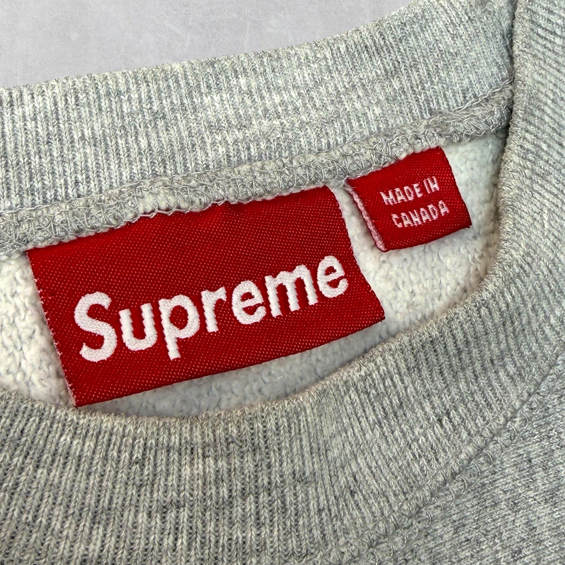 Supreme 2003 Supreme Grey Box Logo Crewneck L Size US L / EU 52-54 / 3 - 4 Thumbnail