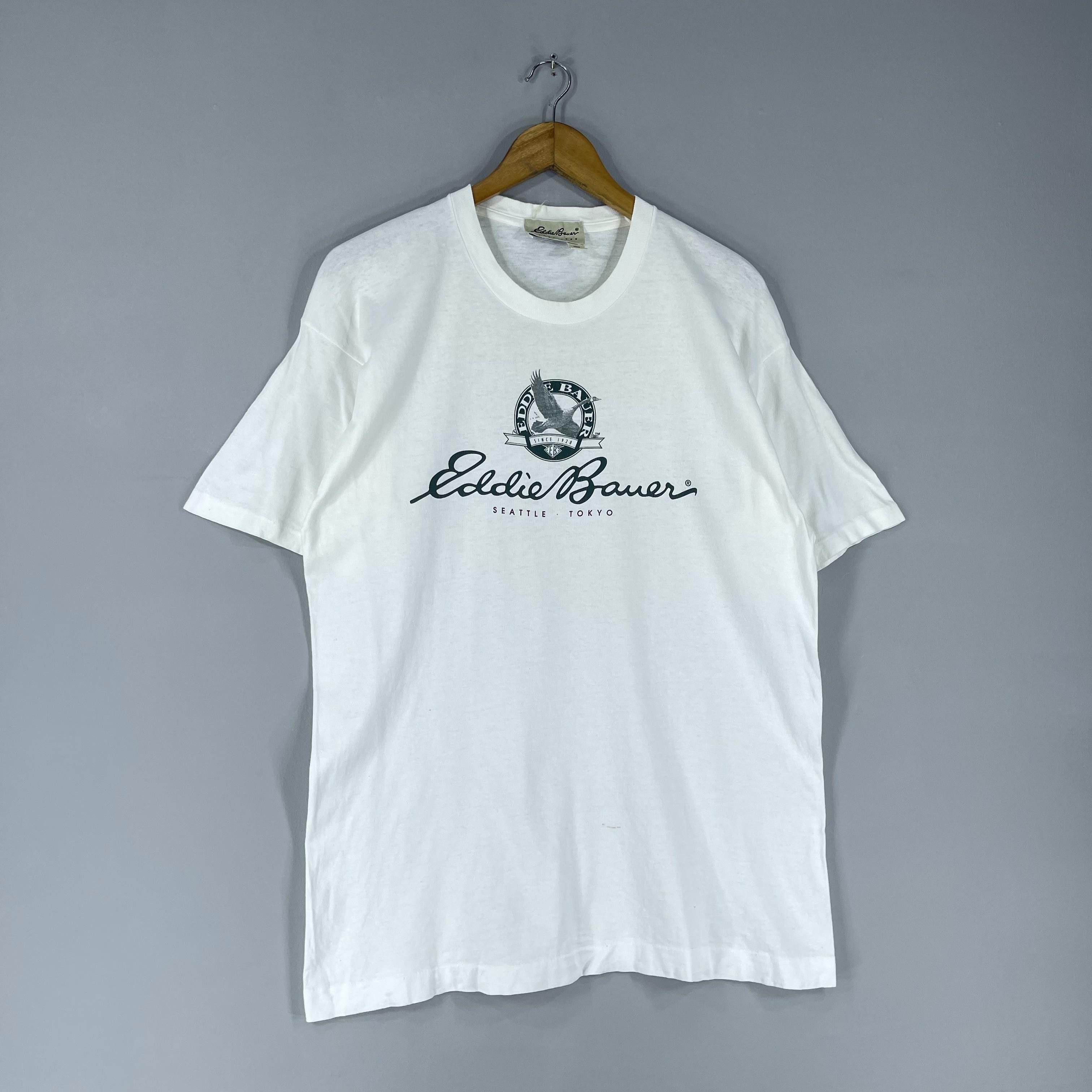 Eddie Bauer Vintage 90's EDDIE BAUER Outdoor Spellout Printed Tshirt Size US M / EU 48-50 / 2 - 3 Thumbnail