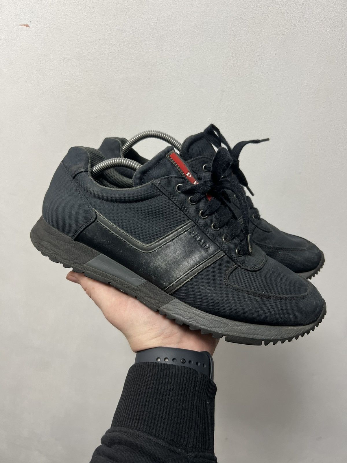 Prada Prada Luxury Sneakers Shoes Black Size US 8 / EU 41 - 1 Thumbnail