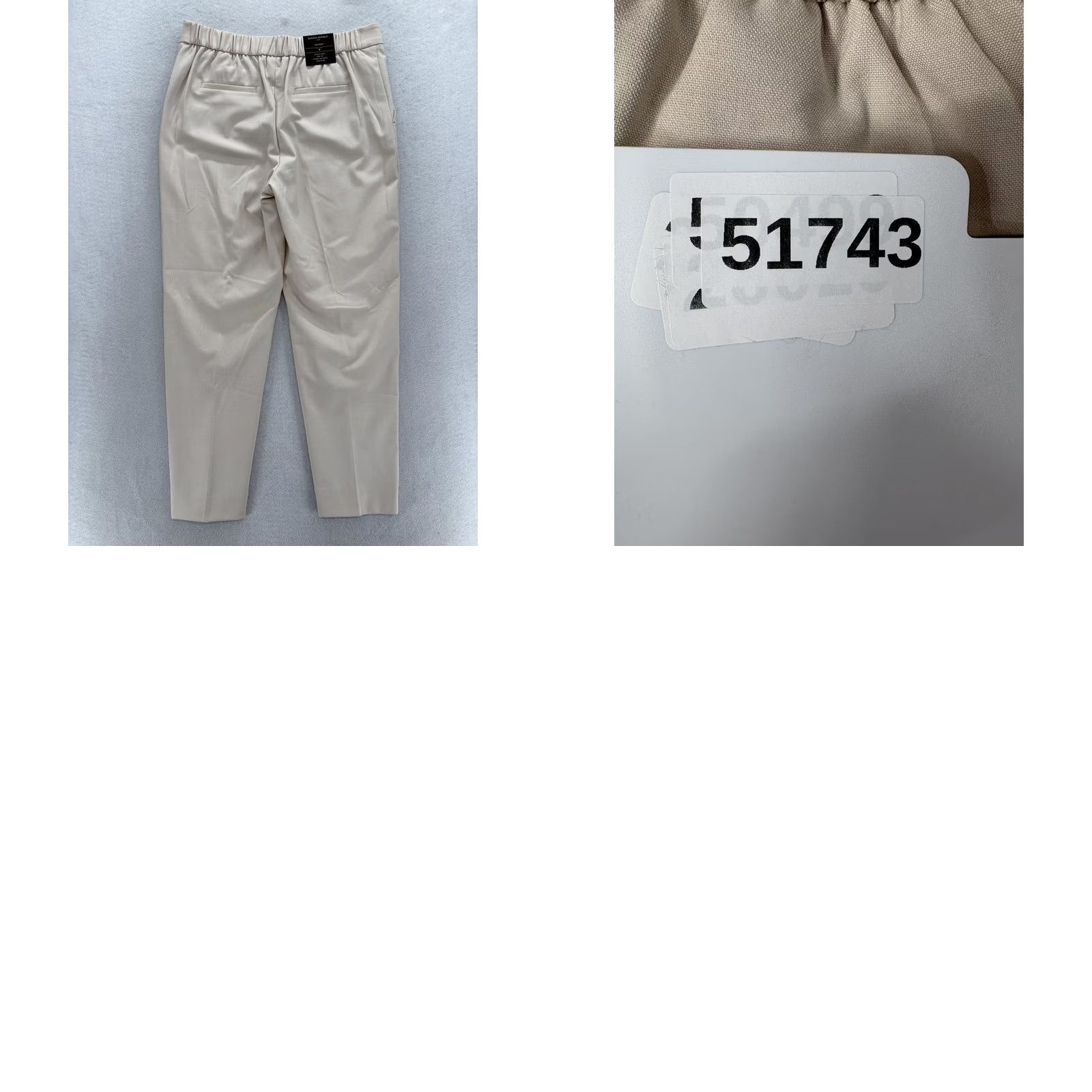 Banana Republic Banana Republic Hayden Dress Pants Womens 8 Beige Tapered Pull On Stretch Career Pants Size 30" / US 8 / IT 44 - 9 Thumbnail