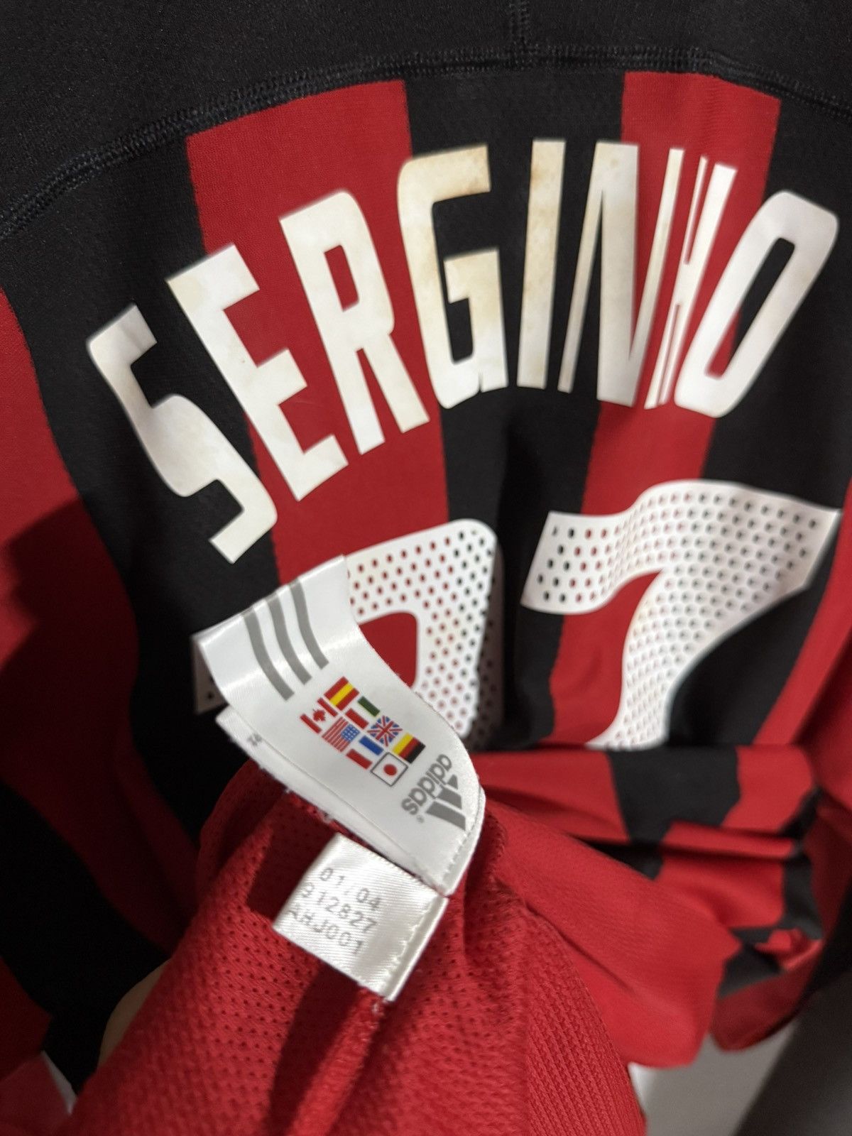 Adidas AC MILAN JERSEY Size US L / EU 52-54 / 3 - 9 Thumbnail